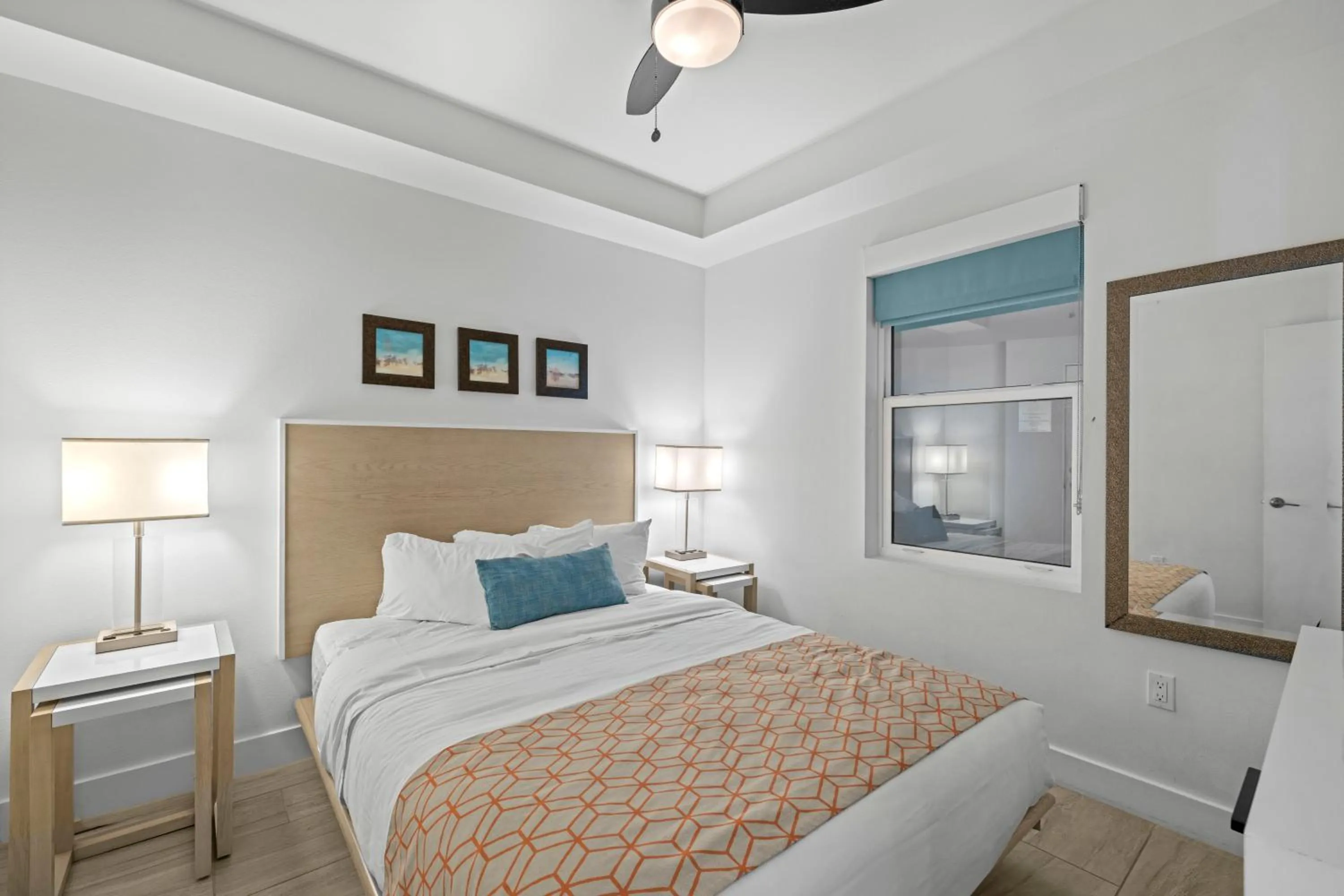 Bed in Provident Oceana Beachfront Suites