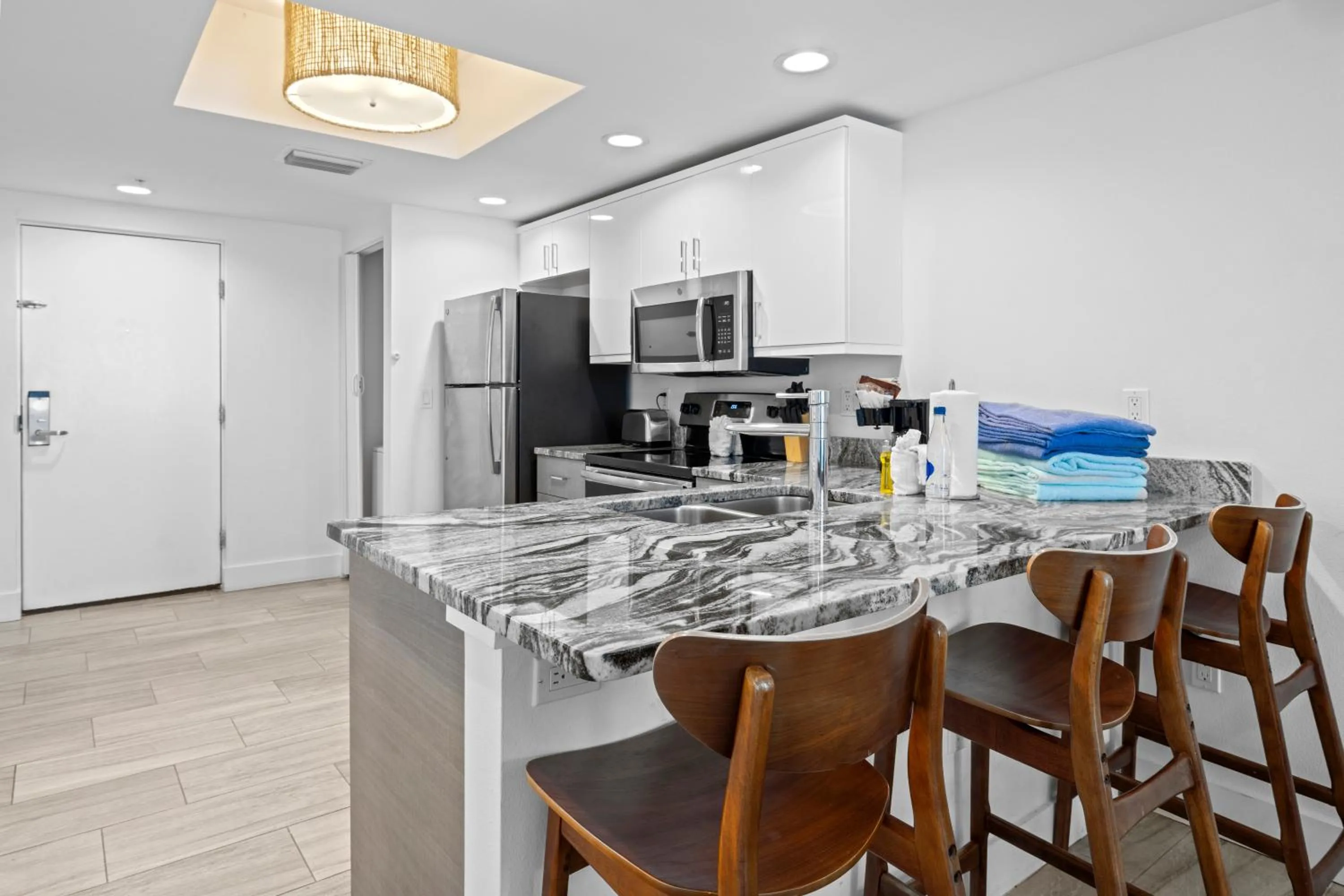 Kitchen or kitchenette in Provident Oceana Beachfront Suites