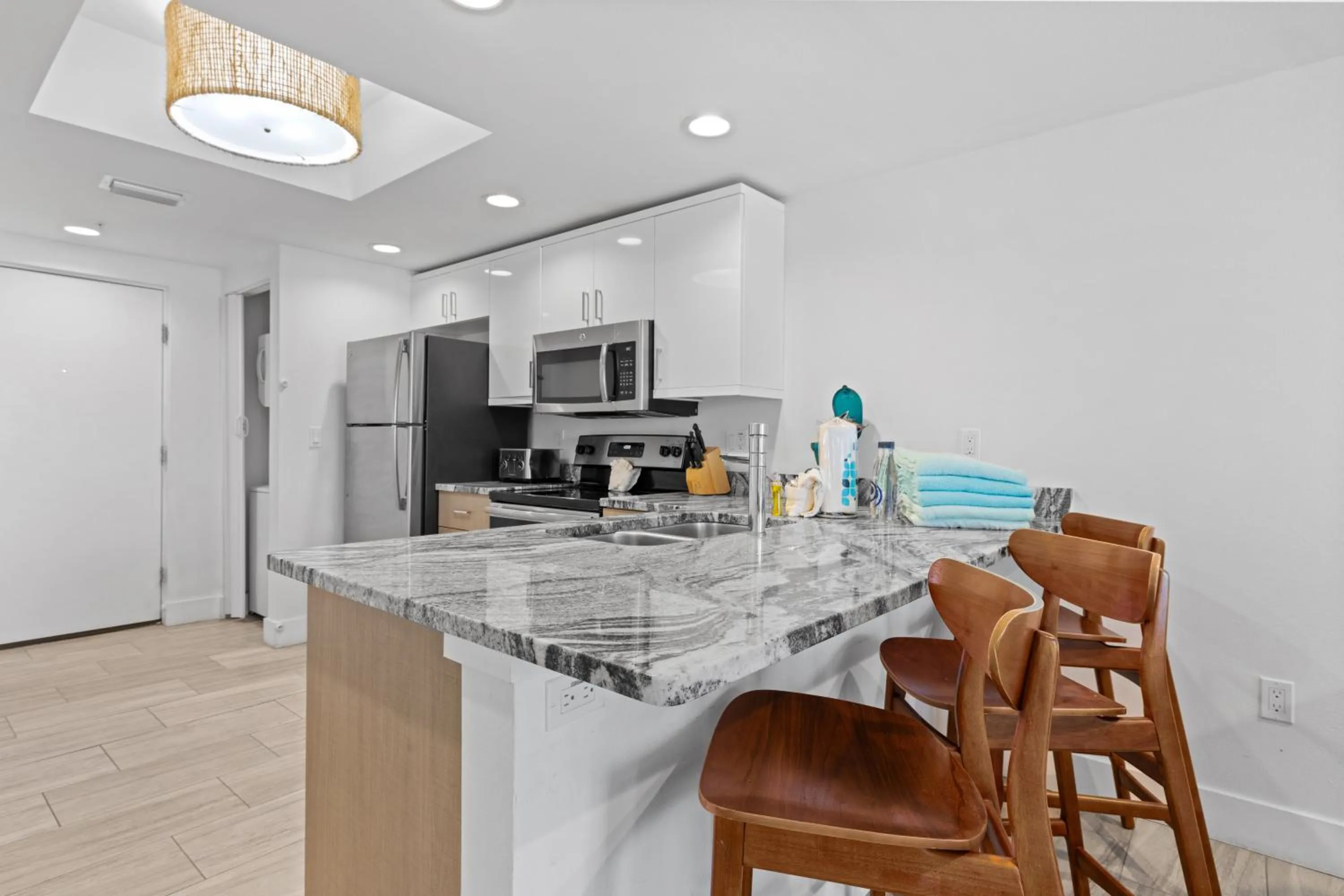 kitchen in Provident Oceana Beachfront Suites