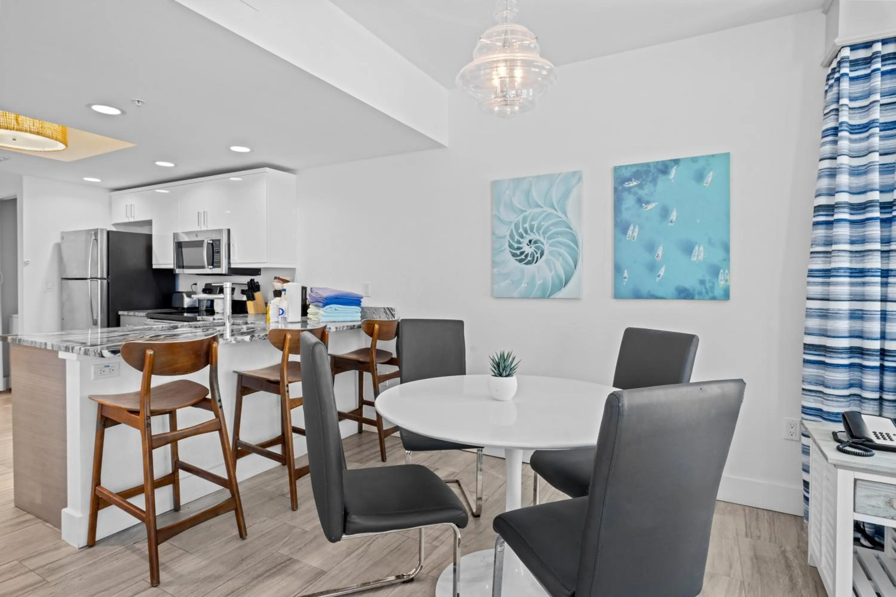 Dining area in Provident Oceana Beachfront Suites