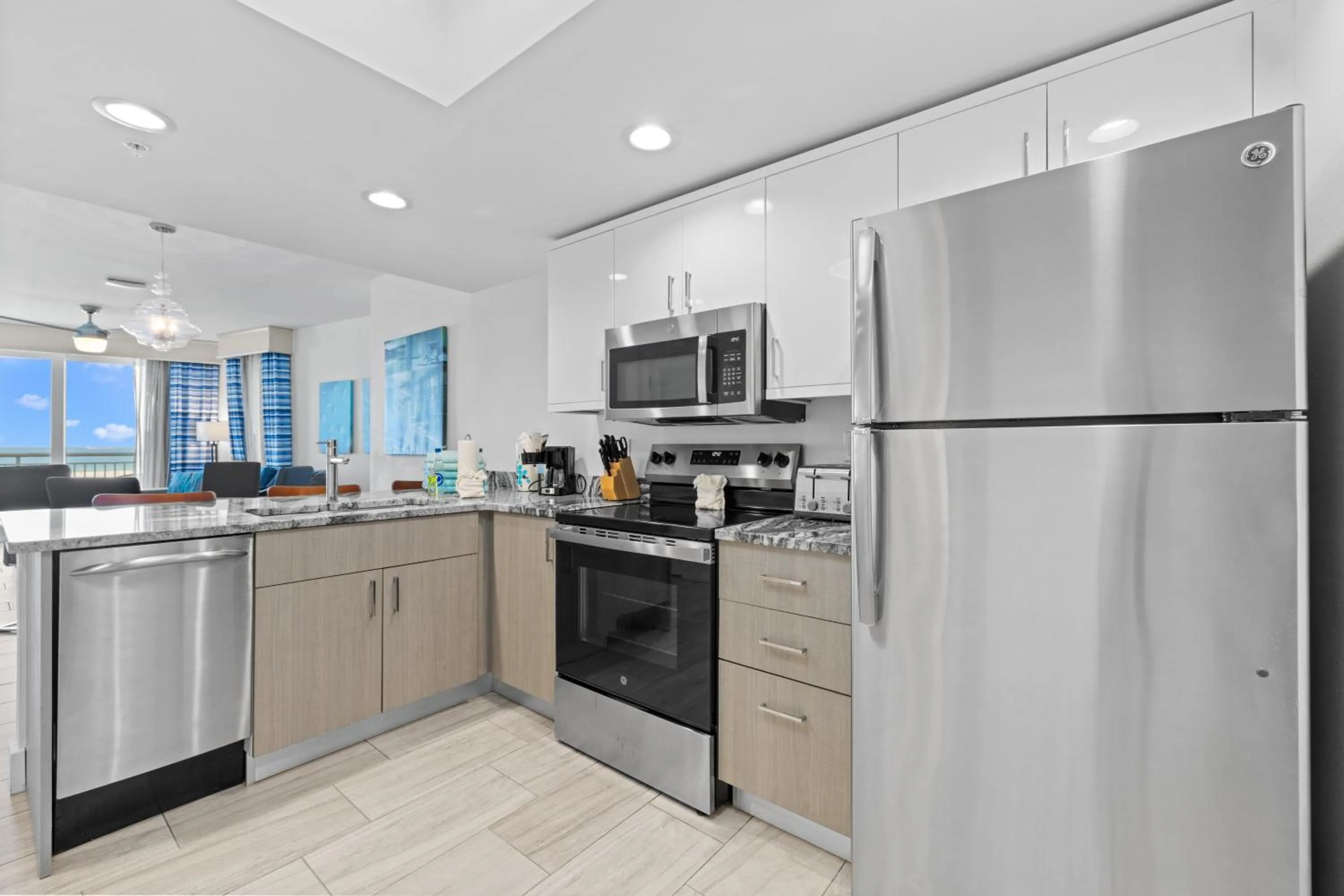 Kitchen or kitchenette in Provident Oceana Beachfront Suites