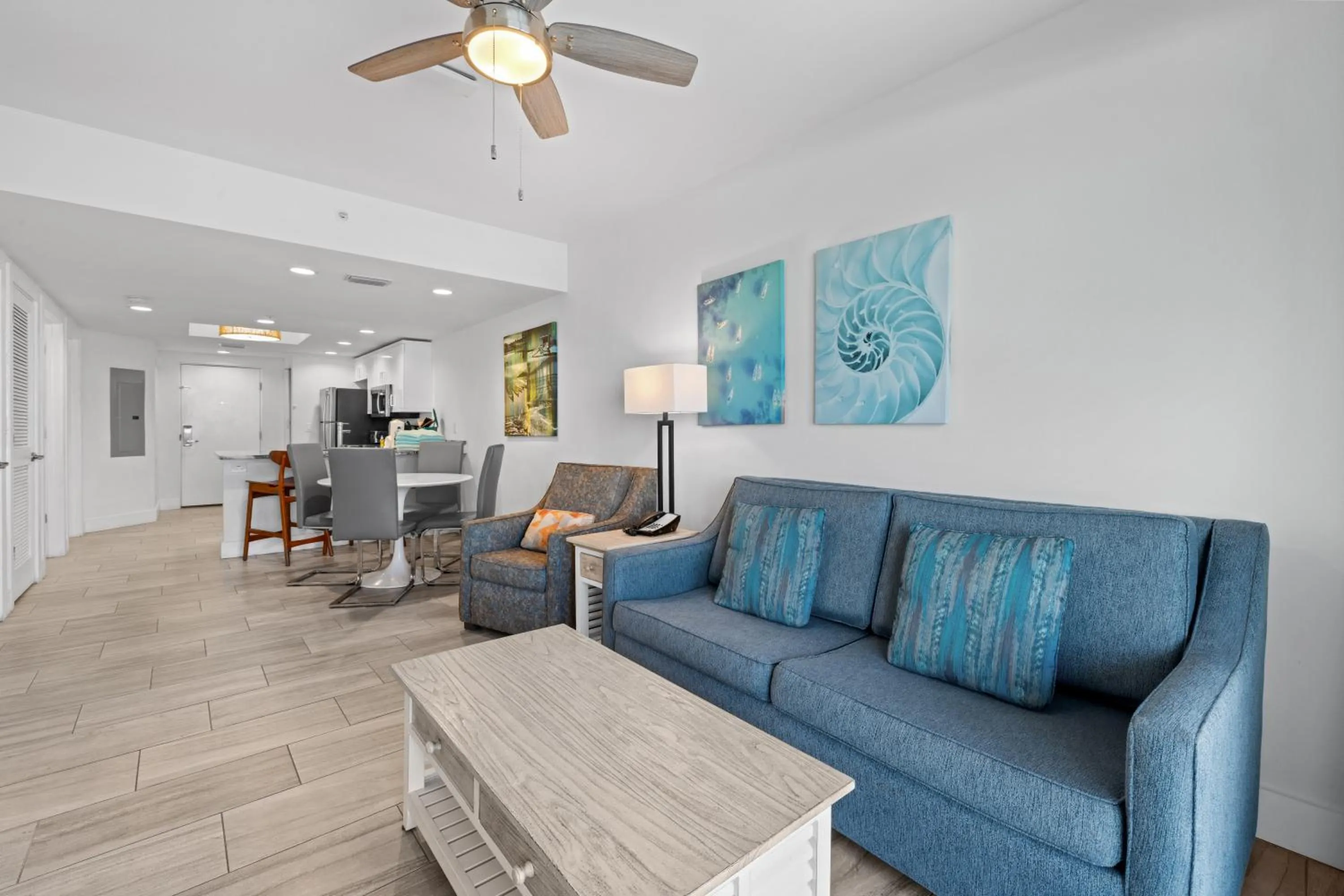 Living room in Provident Oceana Beachfront Suites