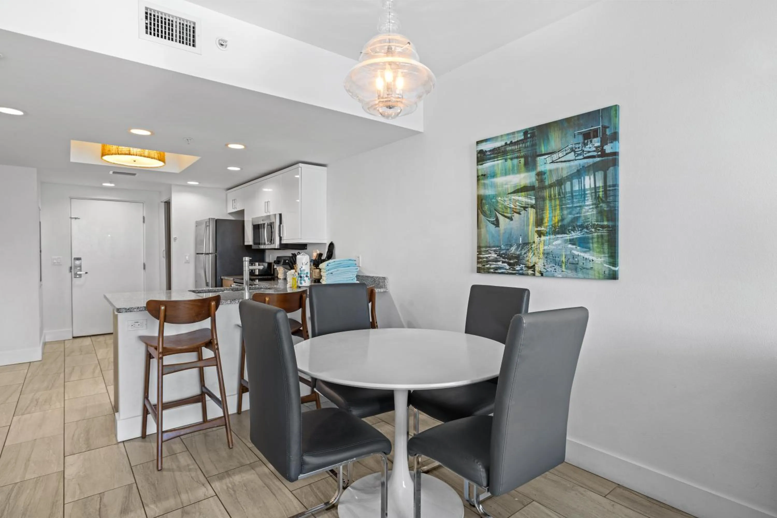 Dining area in Provident Oceana Beachfront Suites