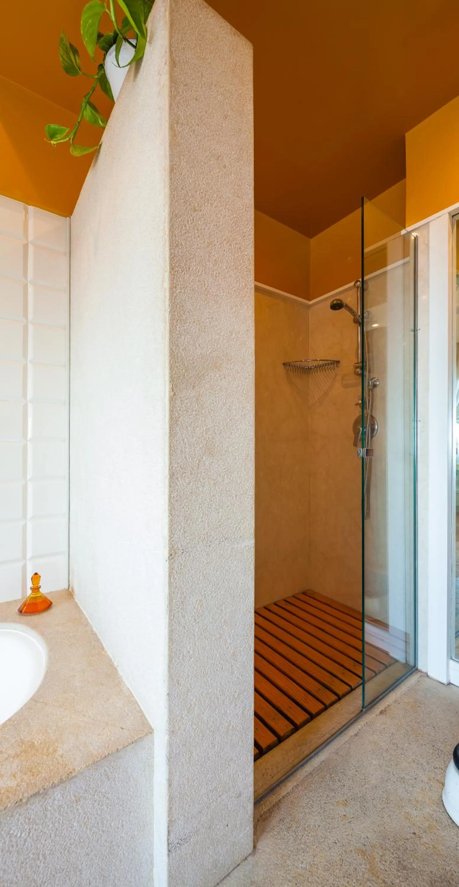 Shower in O-House Posillipo by Napoliapartments