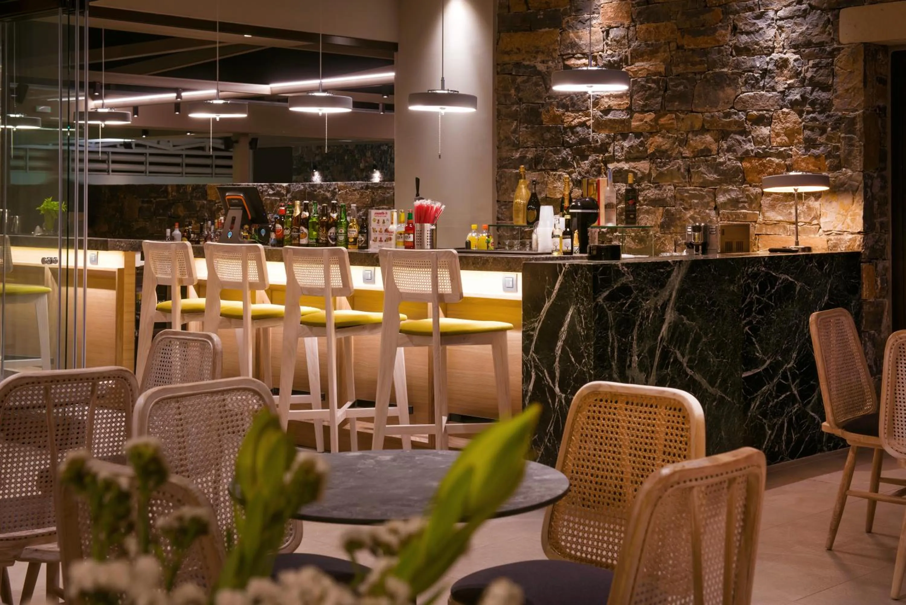 Lounge or bar in Petousis Hotel & Suites