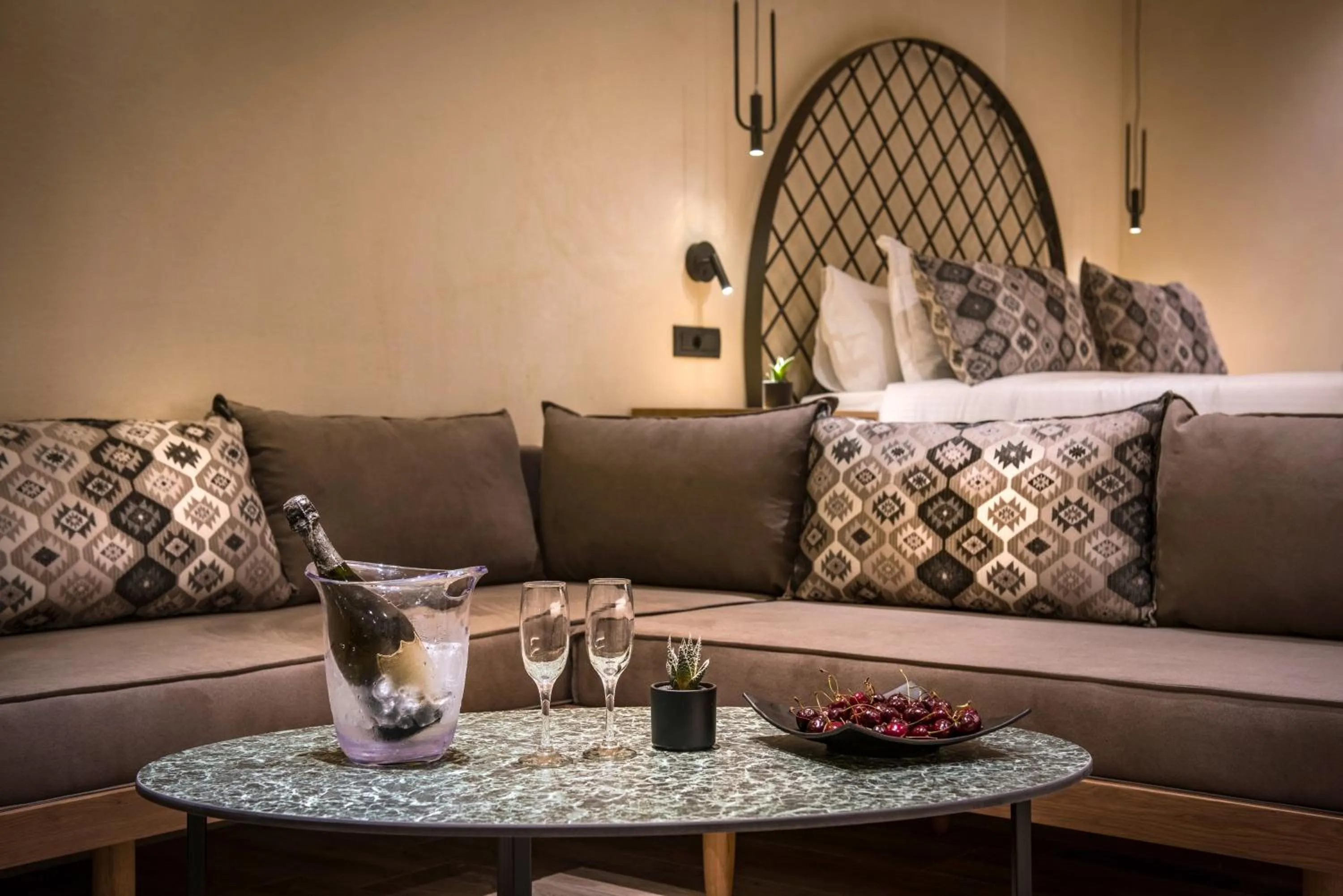 Seating area in Petousis Hotel & Suites