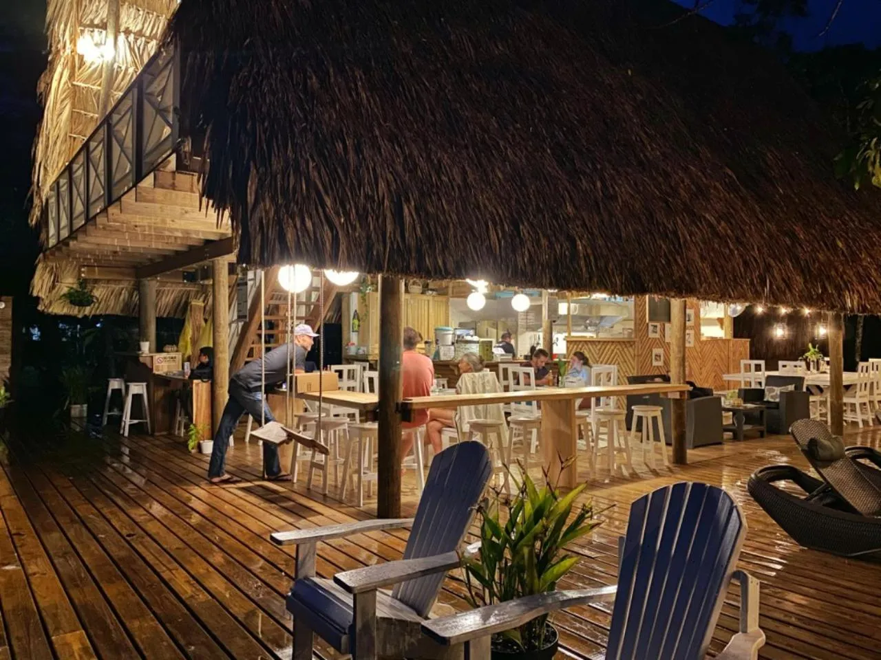 Patio in Boatique Hotel and Marina