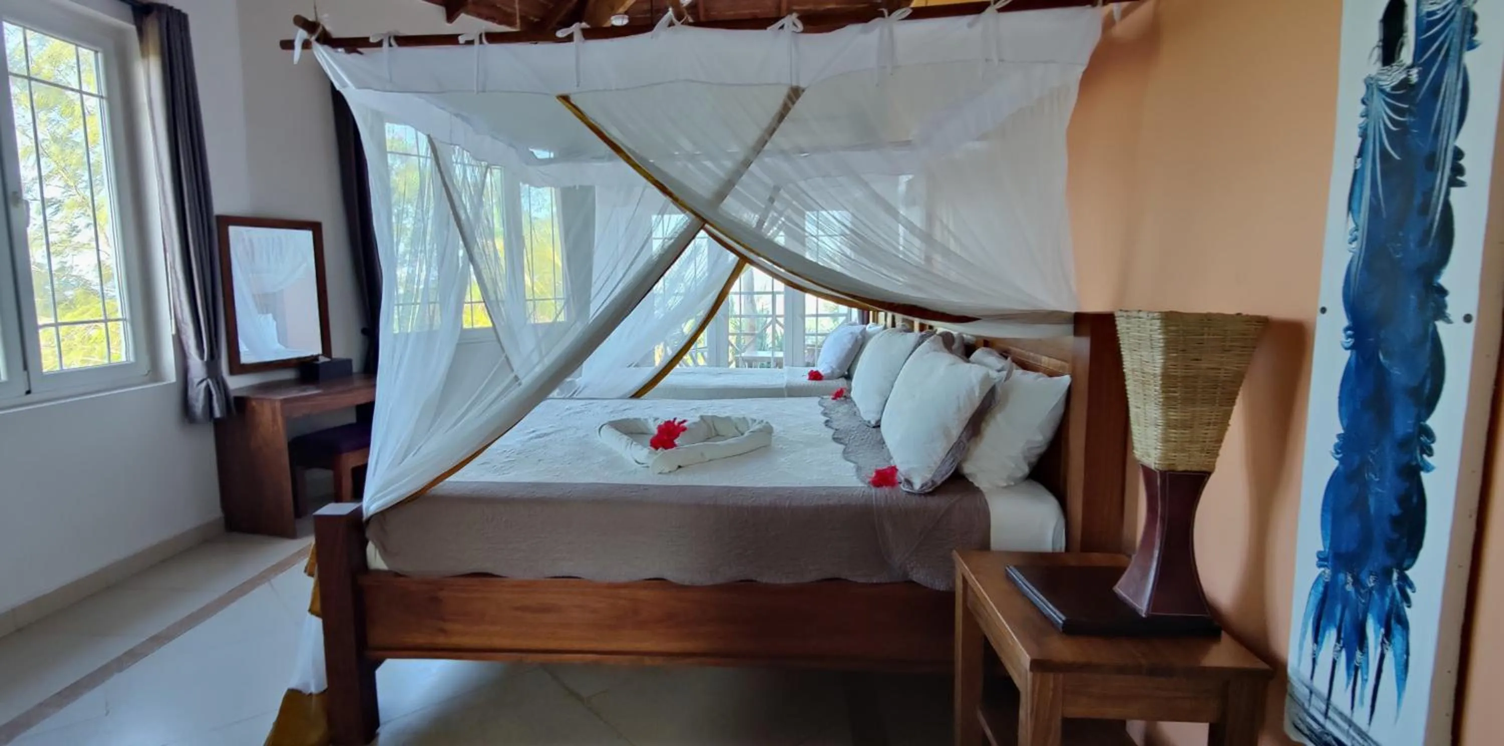 Bed in Villa Fleur De Lys