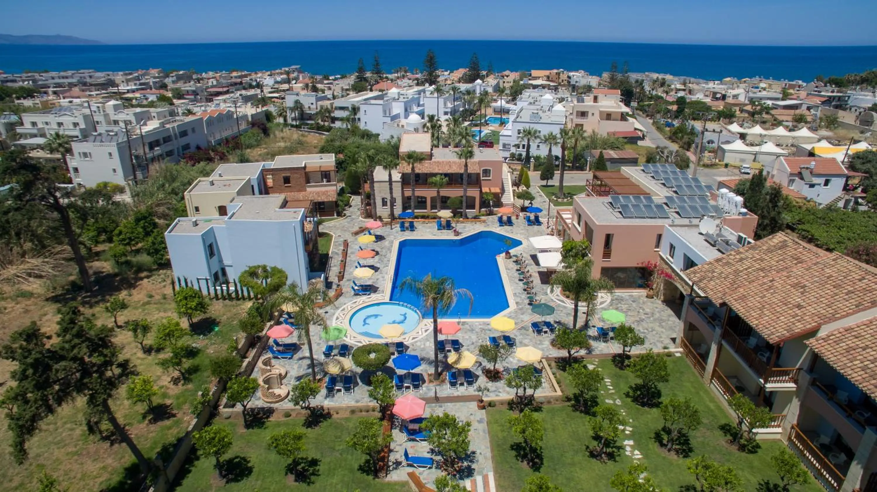 Bird's eye view in Omega Platanias