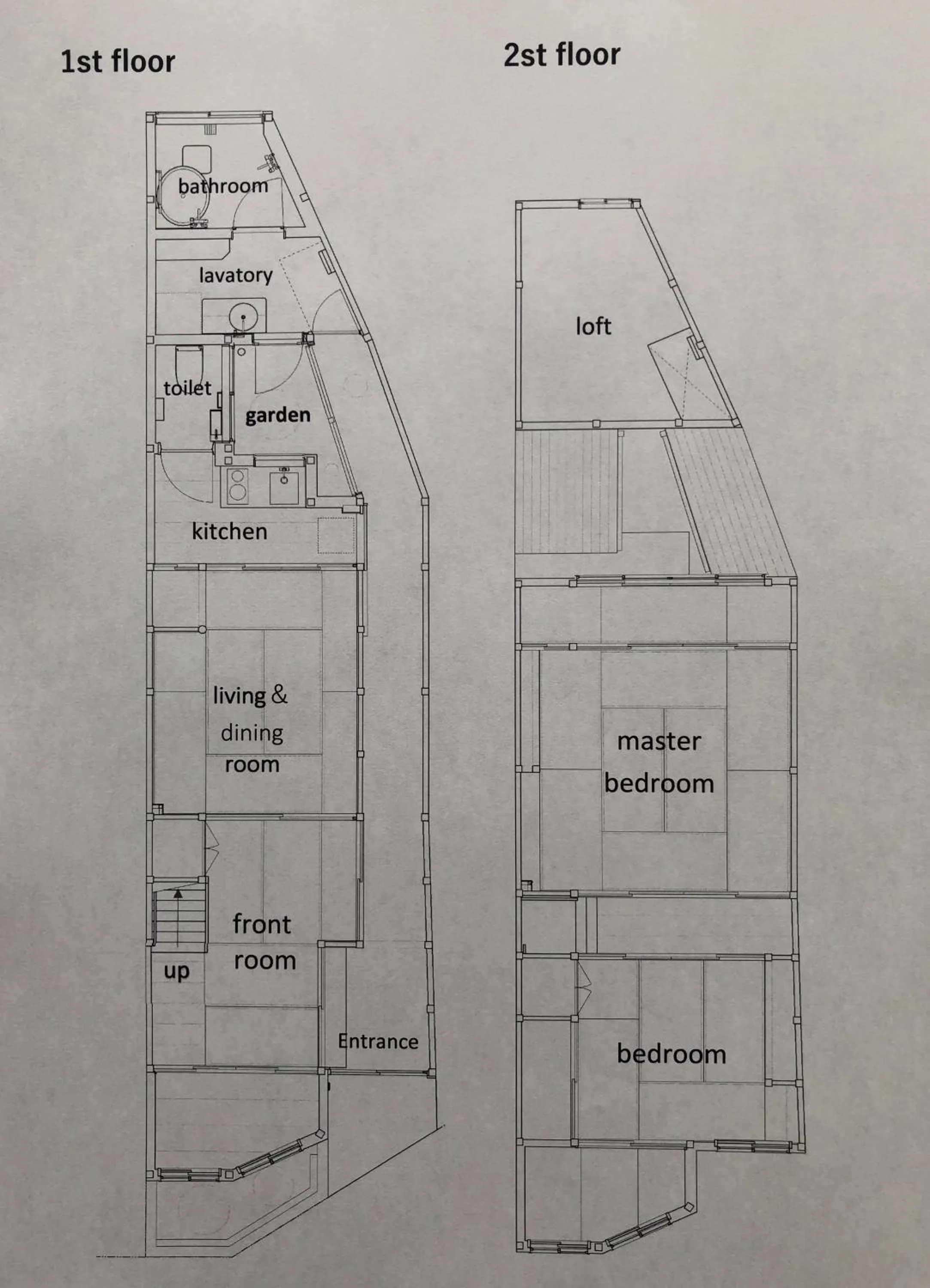 Floor plan in Kanazawa Machiya Kenroku