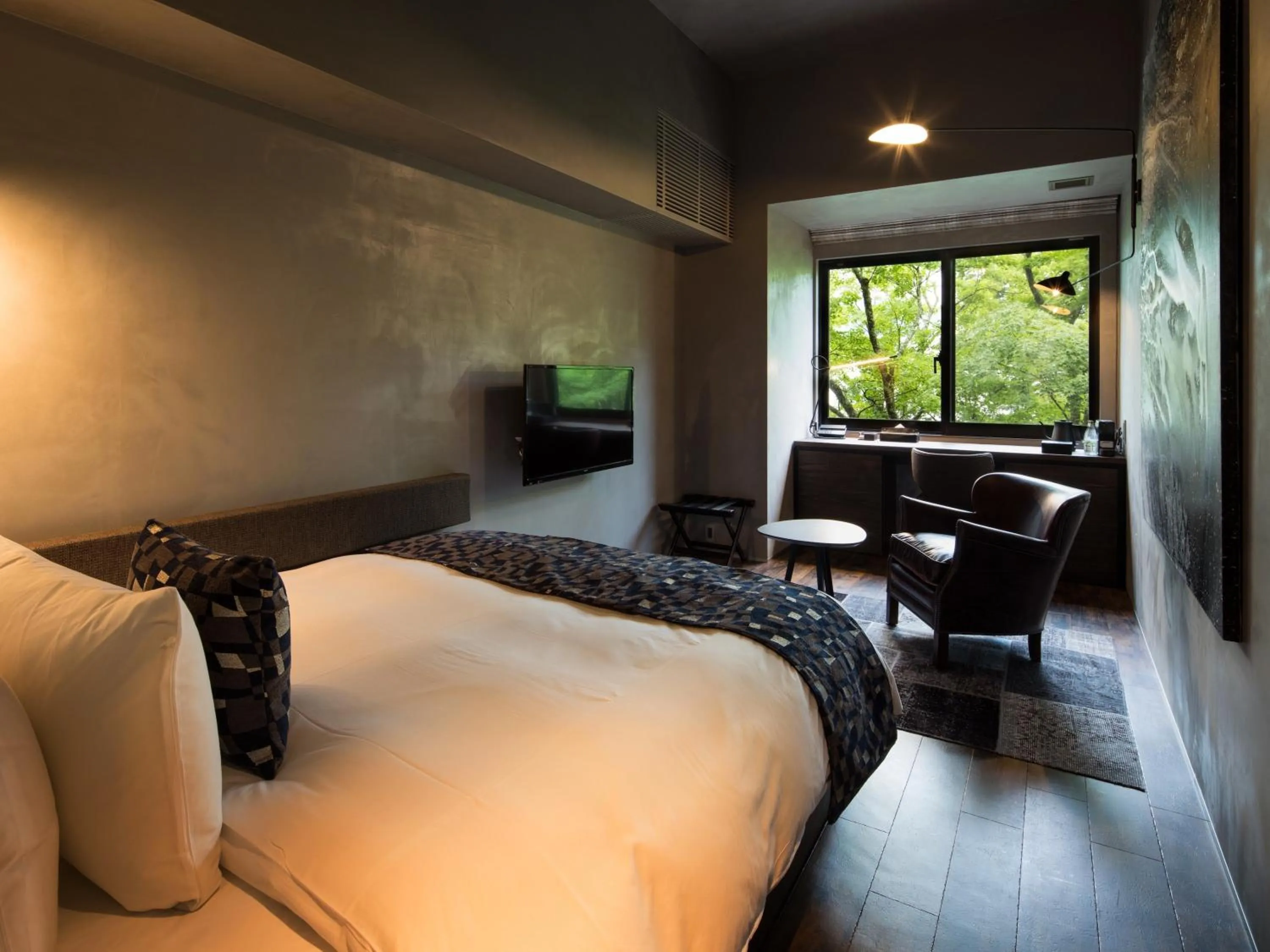 Bedroom, Bed in barhotel Hakone Kazan