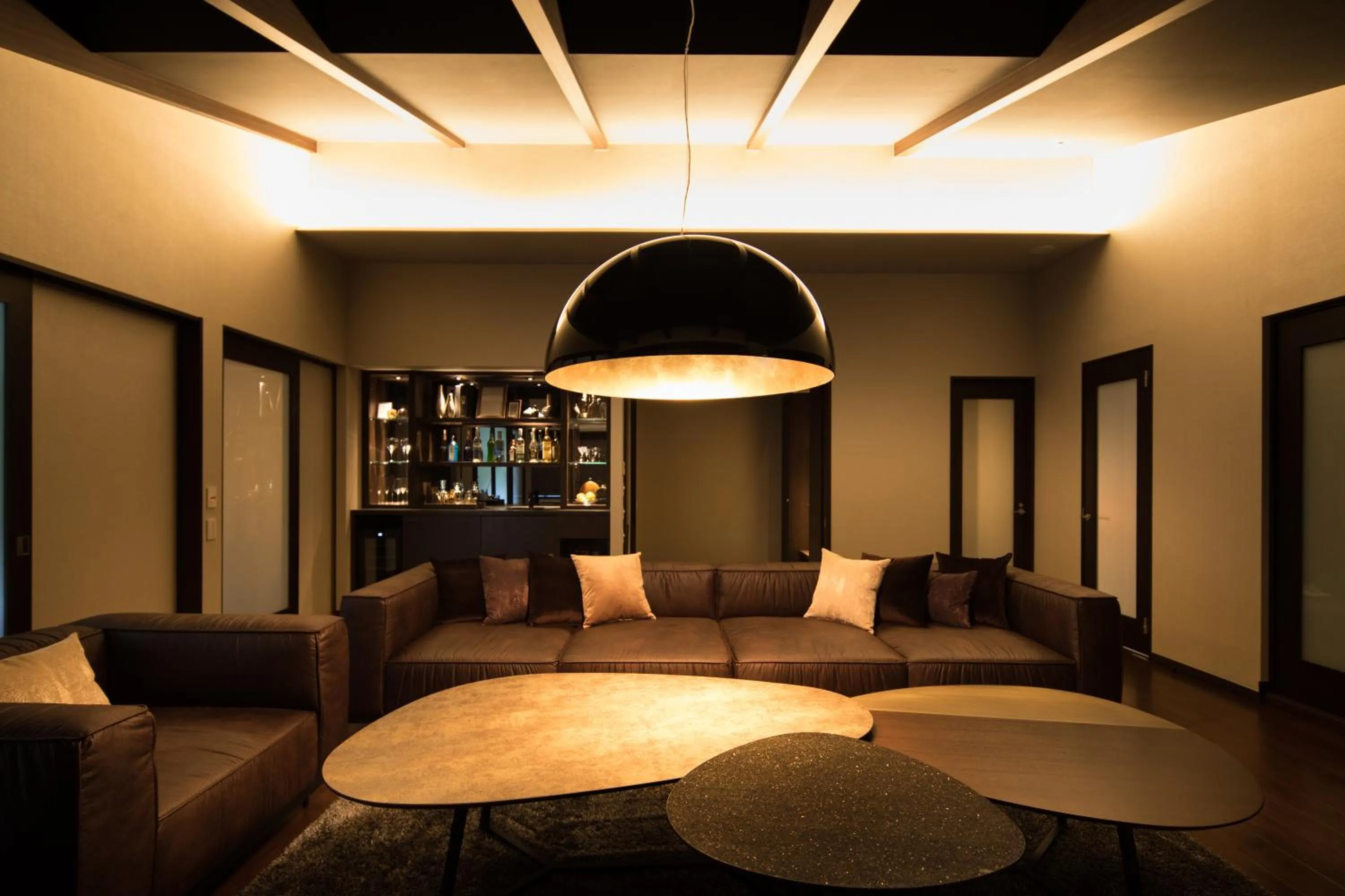 Living room in barhotel Hakone Kazan