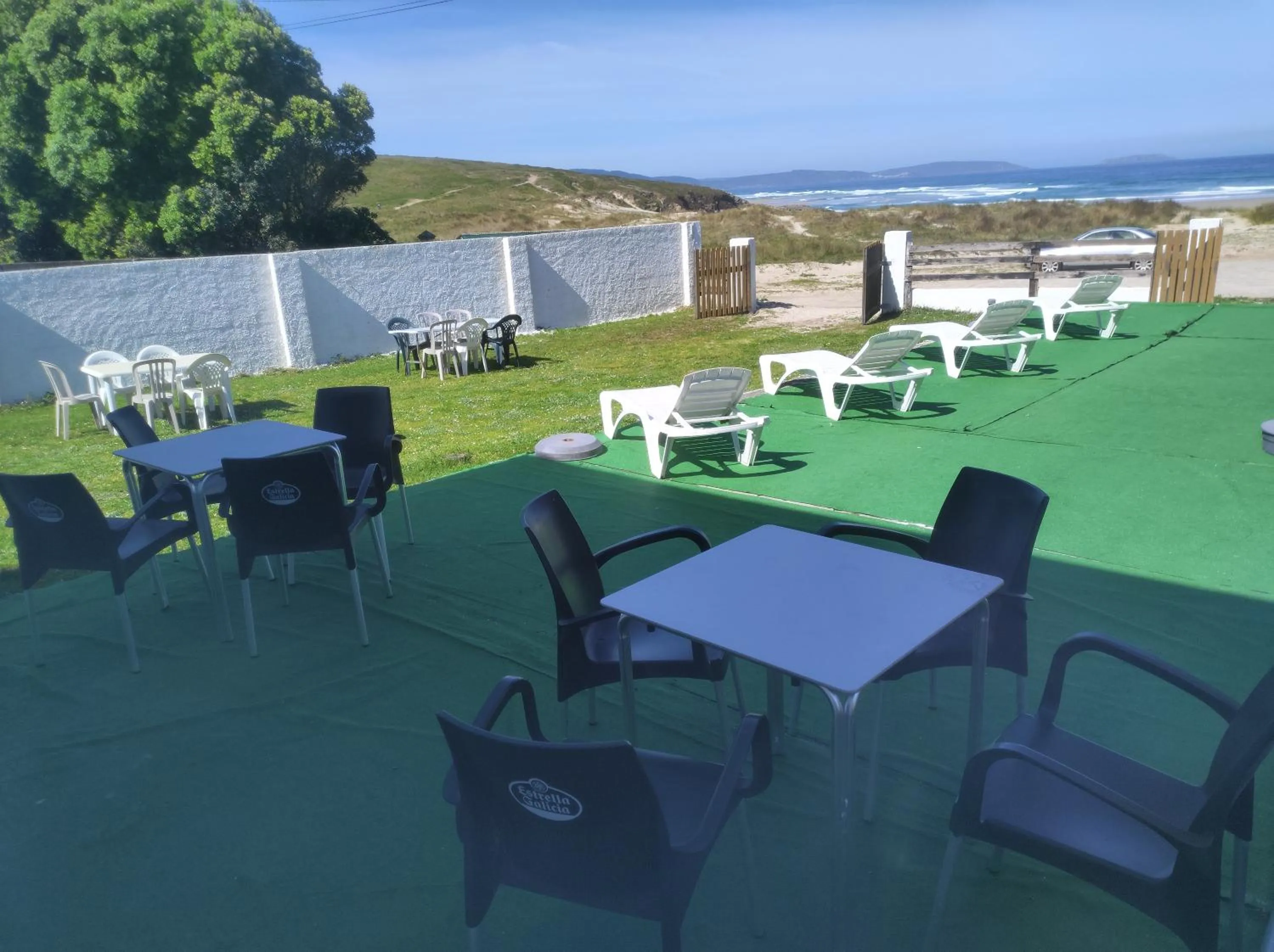 Patio in Coruña Backpackers Hostel