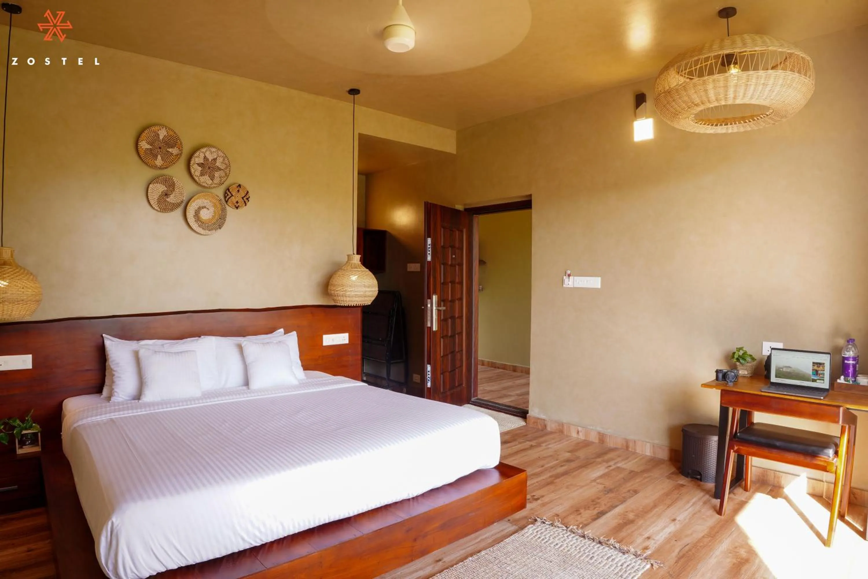 Bed in Zostel Vagamon