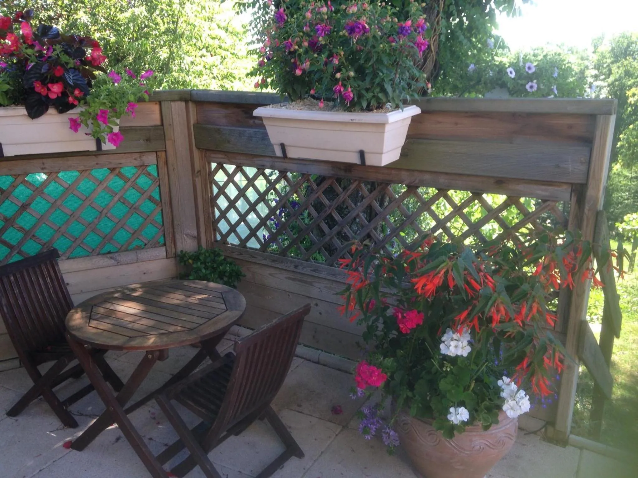 Balcony/Terrace in Le Relais des Malettes Chambres d'hôtes B&B