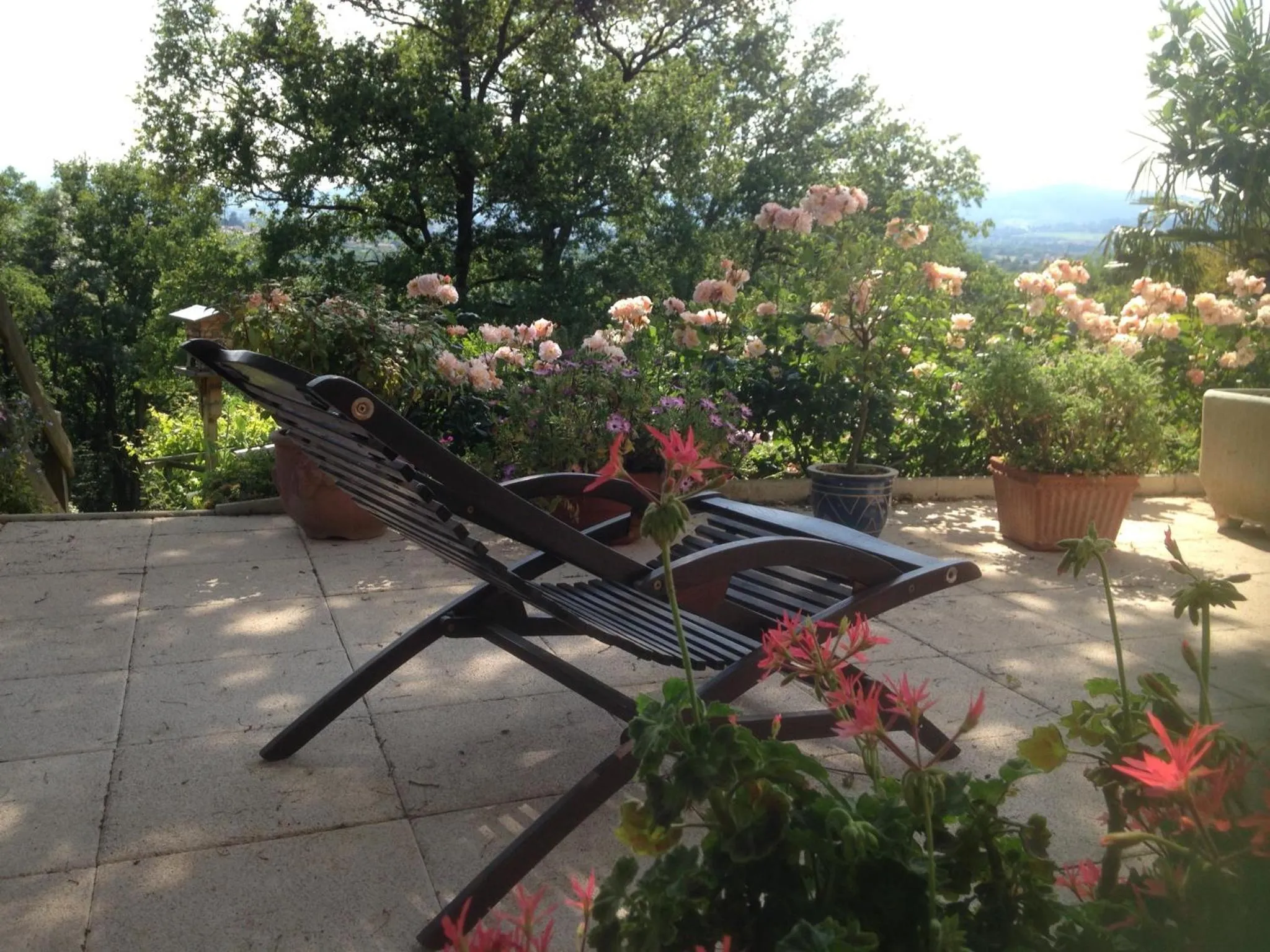 Balcony/Terrace in Le Relais des Malettes Chambres d'hôtes B&B