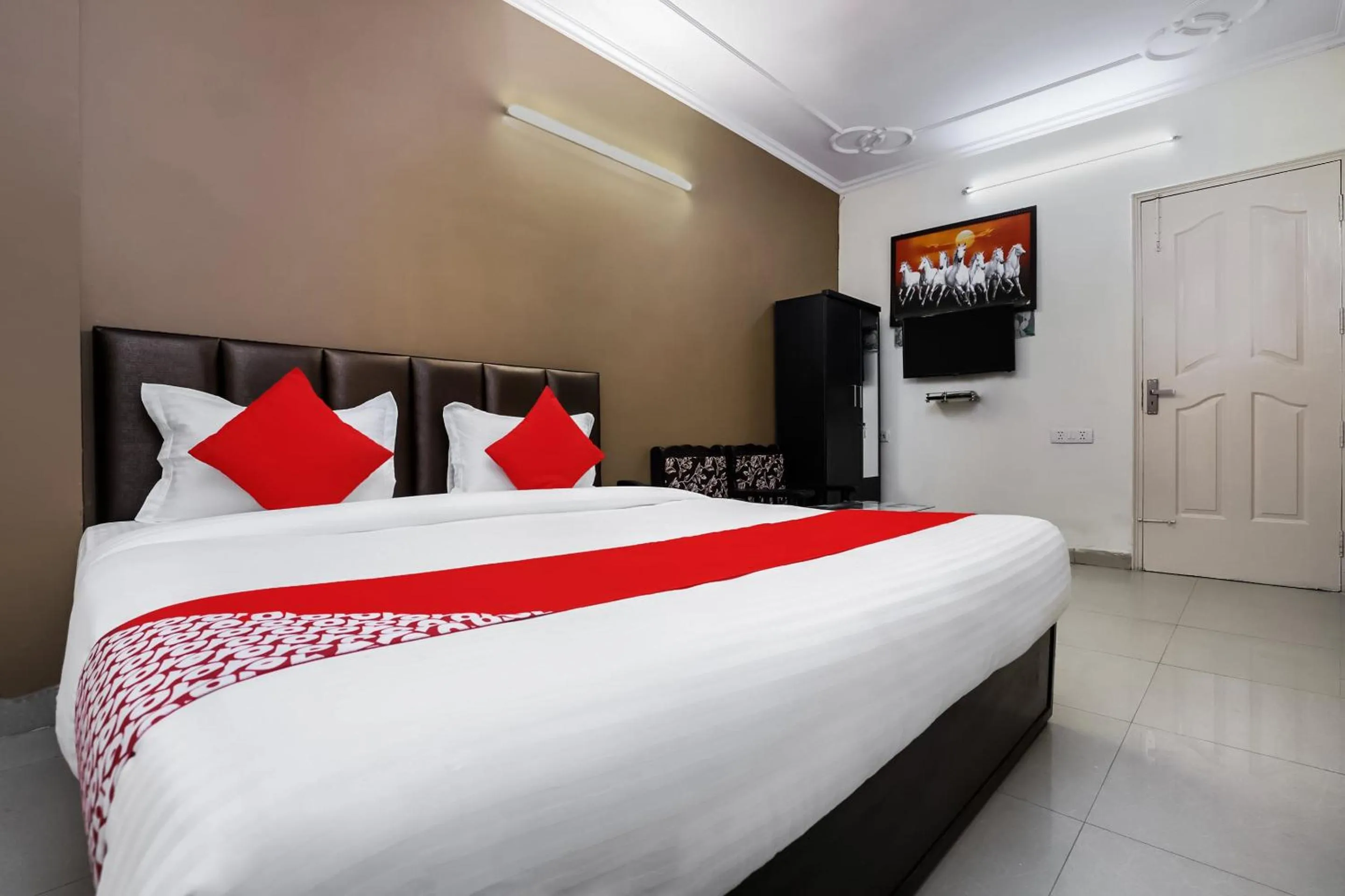 Bedroom, Bed in Collection O Ramji Grand Near Tdi Mall