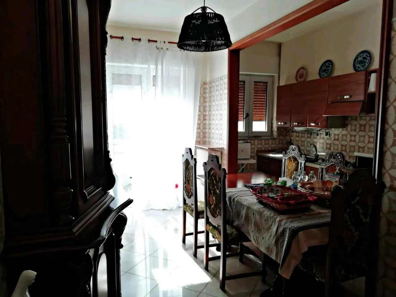 Communal kitchen in A Casa di Raffy