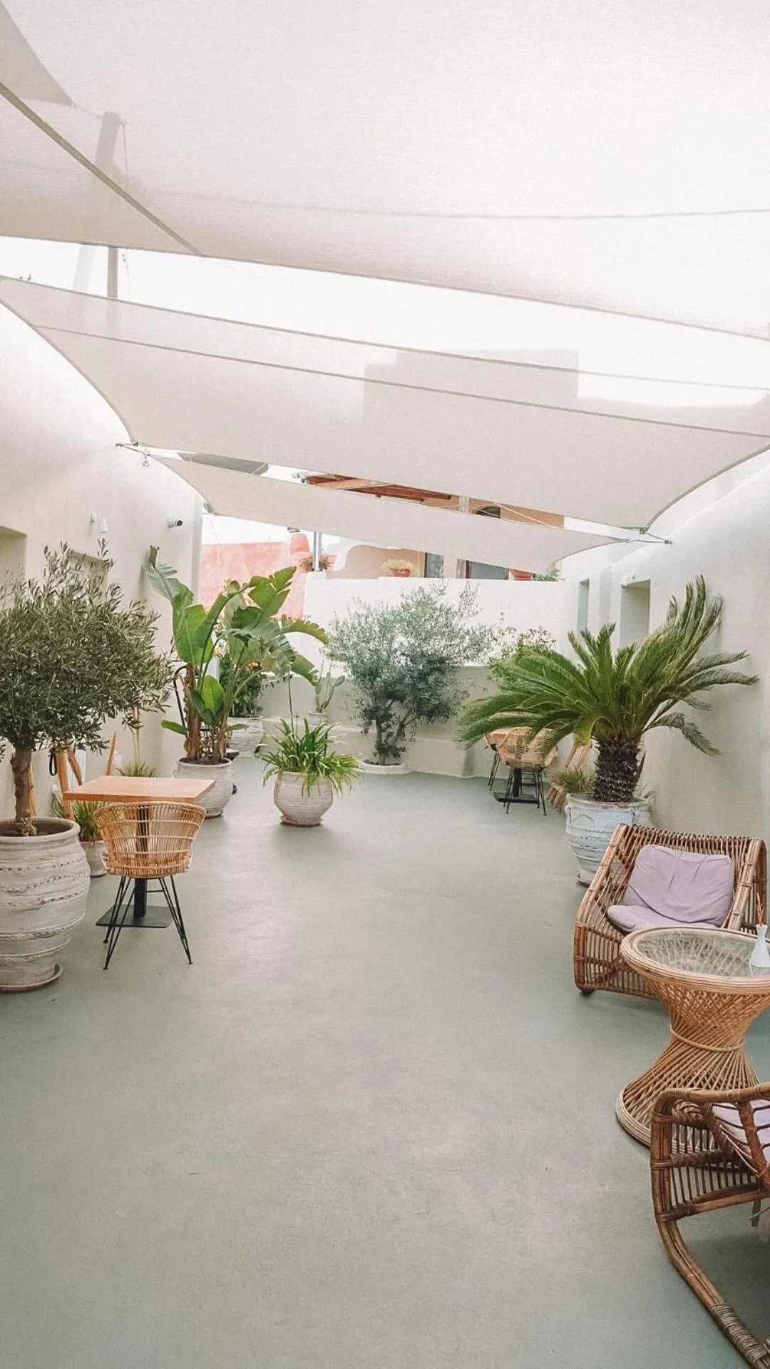 Inner courtyard view in Edem Boutique Suites