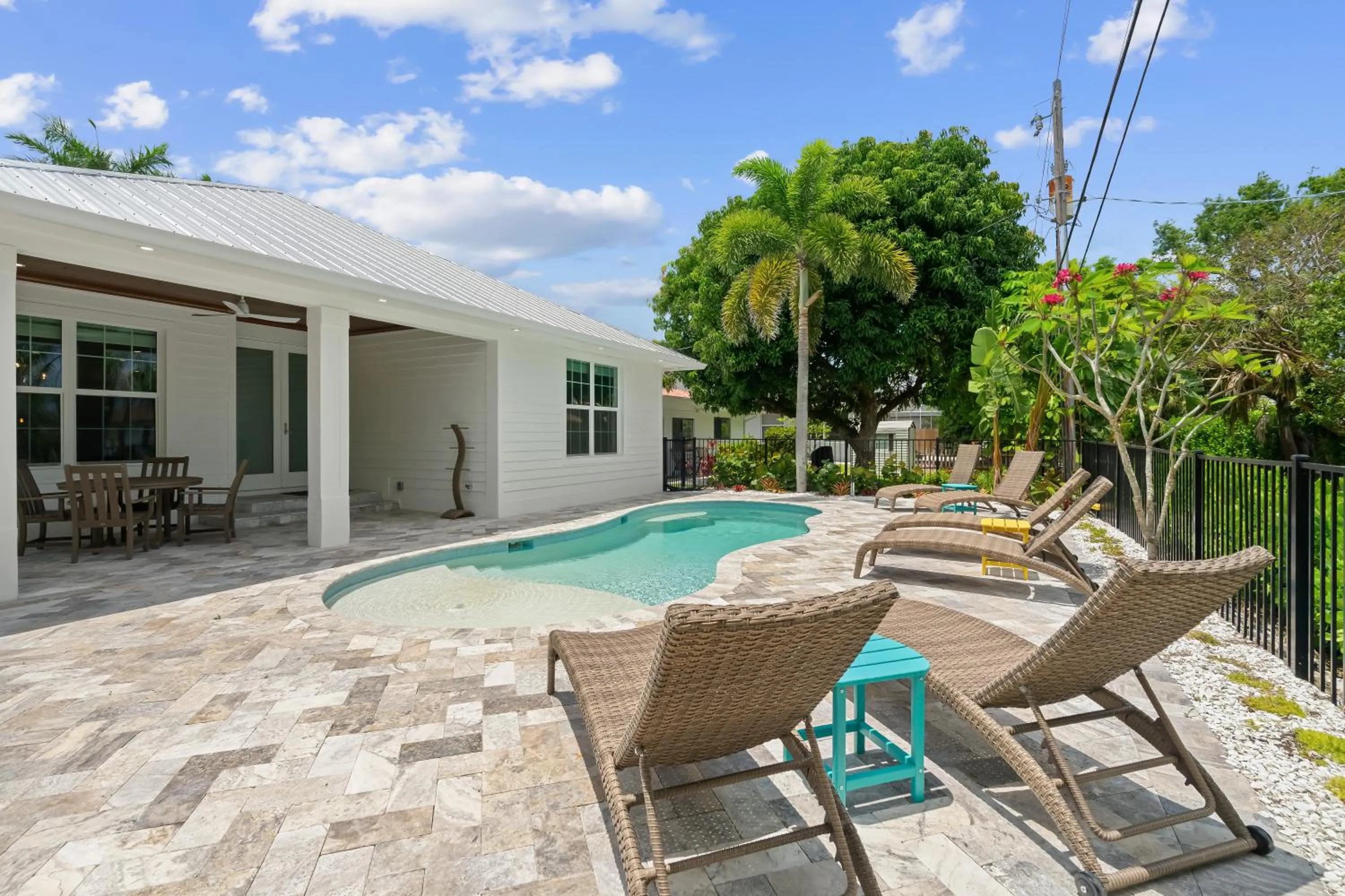 Patio in Sardinia Vacation Rental