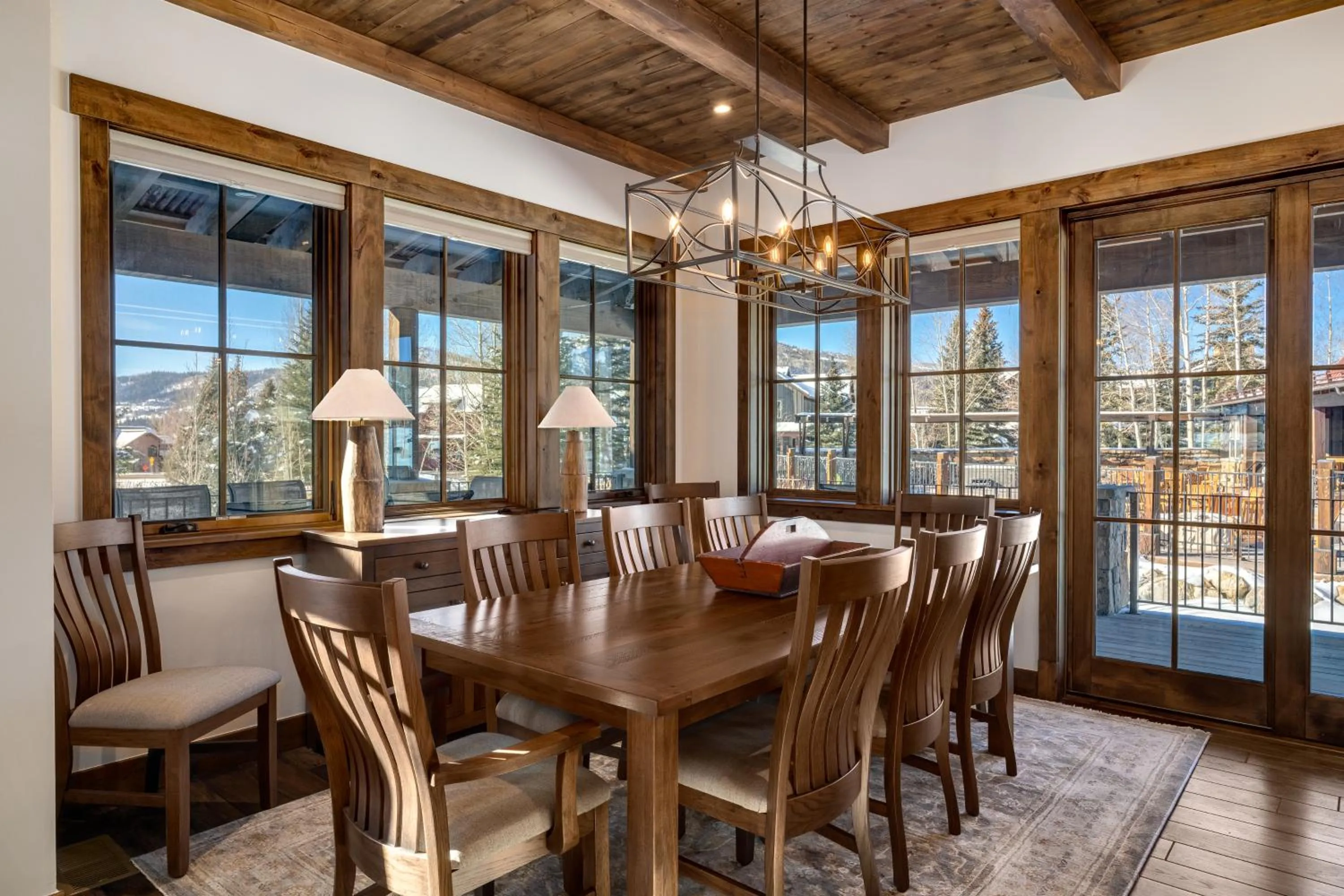 Dining area in The Porches