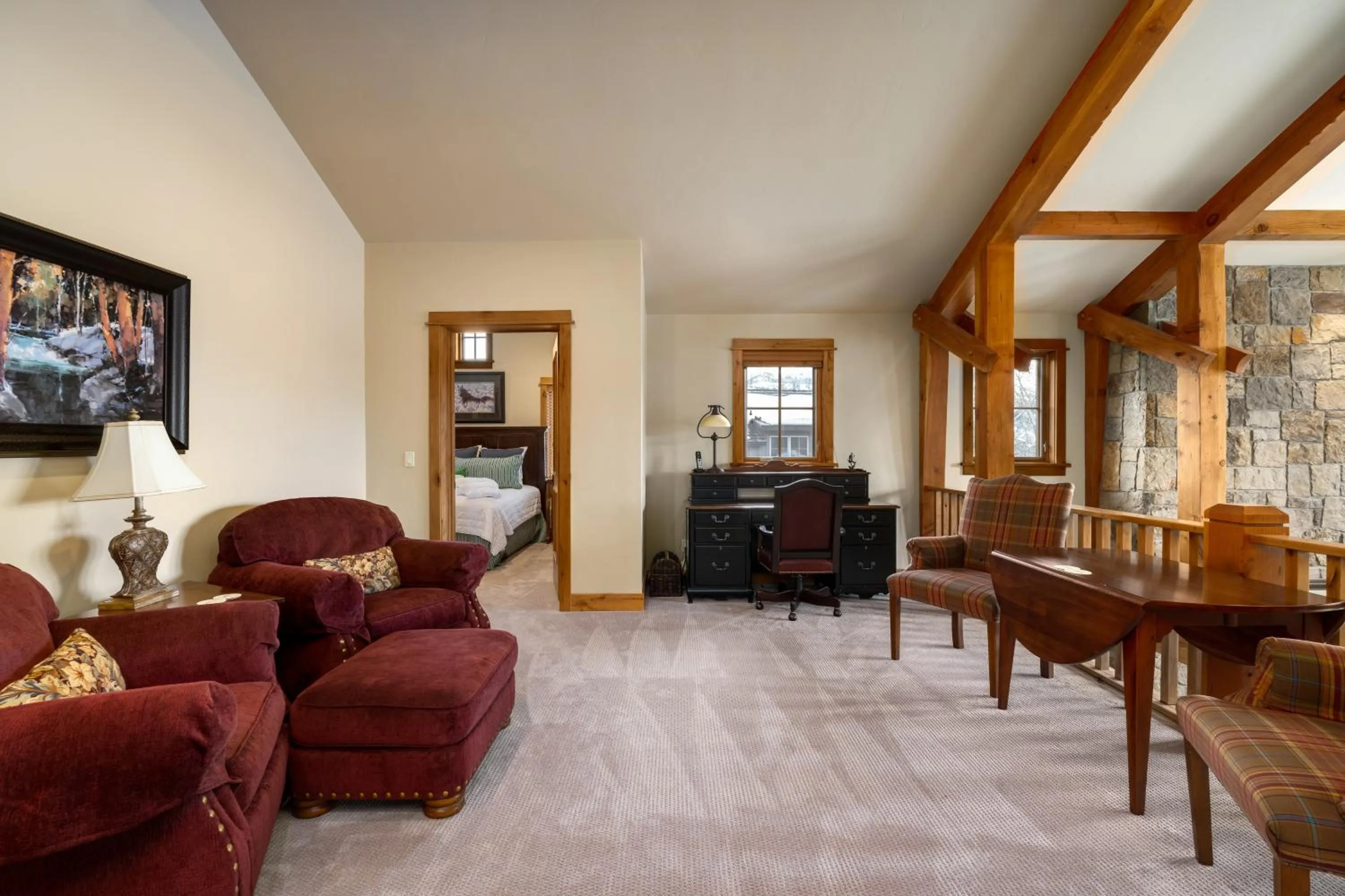 Seating area in The Porches