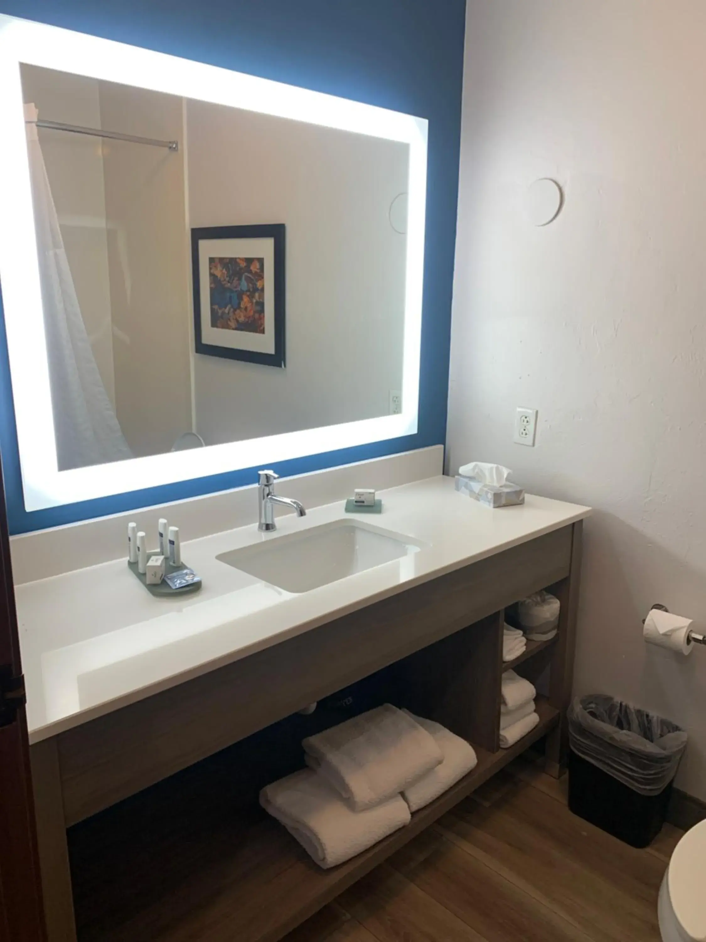 Deluxe King Room with Mobility Access and Bathtub with Grab Bars - Non-Smoking in La Quinta by Wyndham OKC North - Quail Springs Deluxe King Room with Mobility Access and Bathtub with Grab Bars - Non-Smoking in La Quinta by Wyndham OKC North - Quail Springs