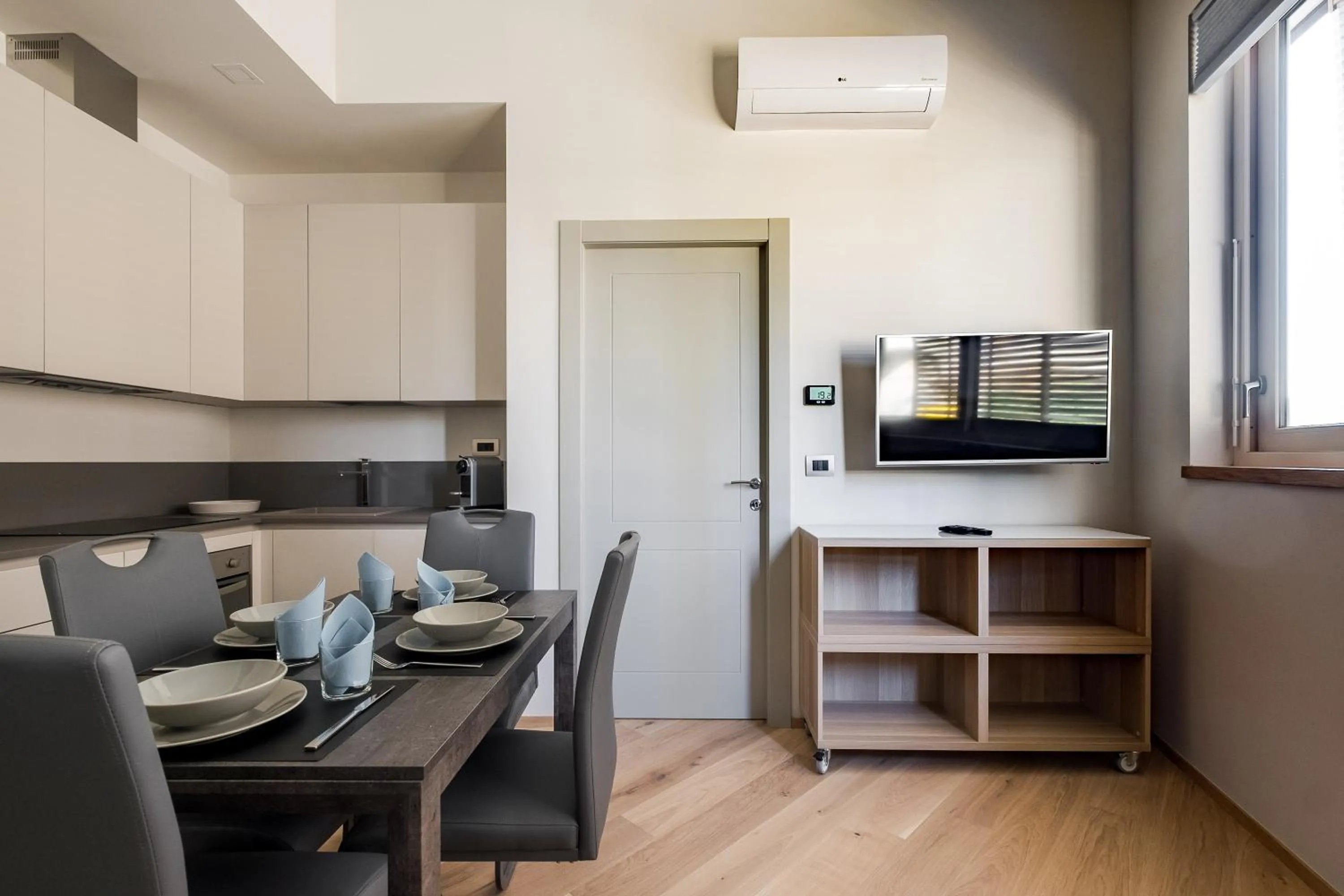 Kitchen or kitchenette in Aparthotel Sant'Orsola