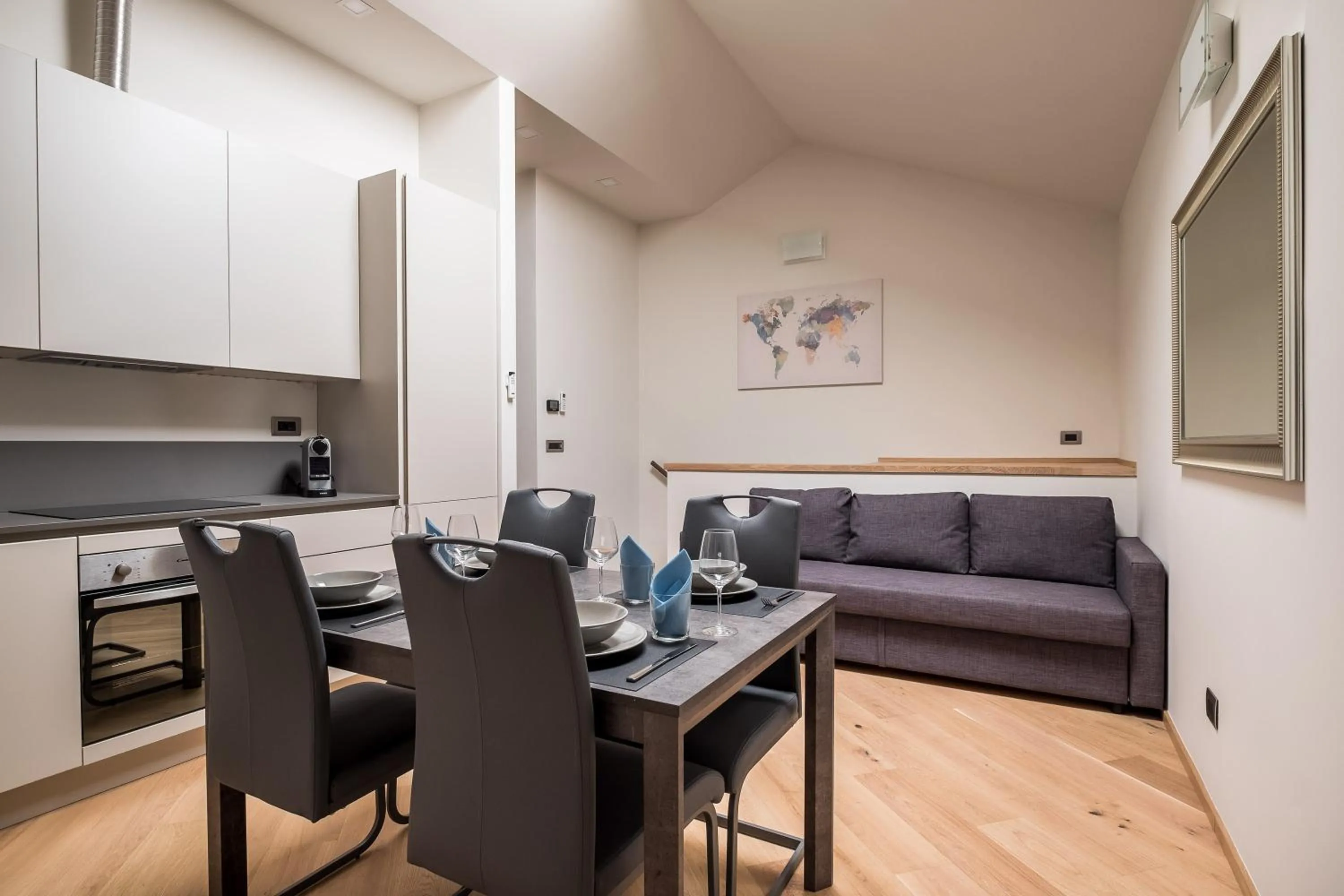 Kitchen or kitchenette in Aparthotel Sant'Orsola