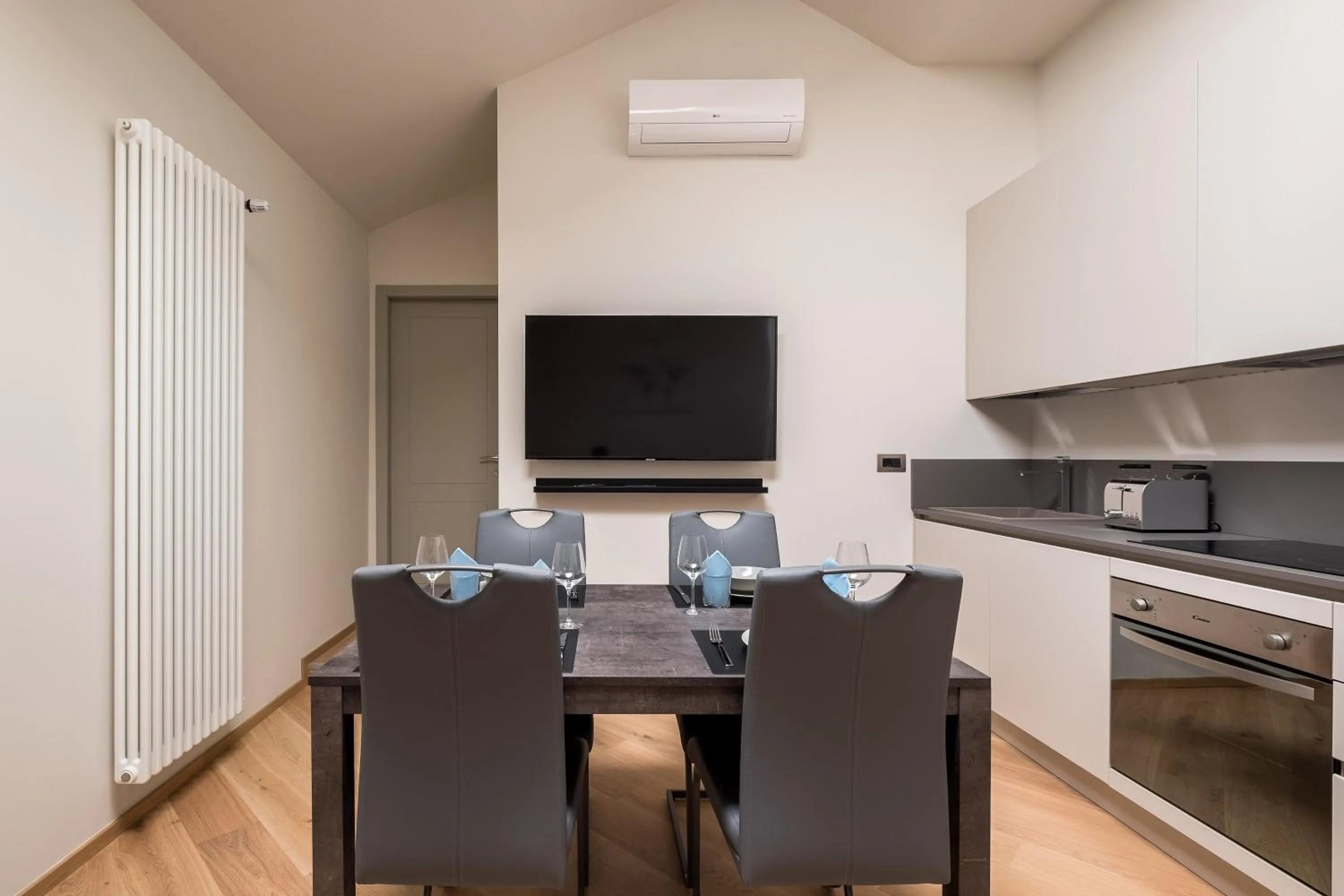 Kitchen or kitchenette in Aparthotel Sant'Orsola