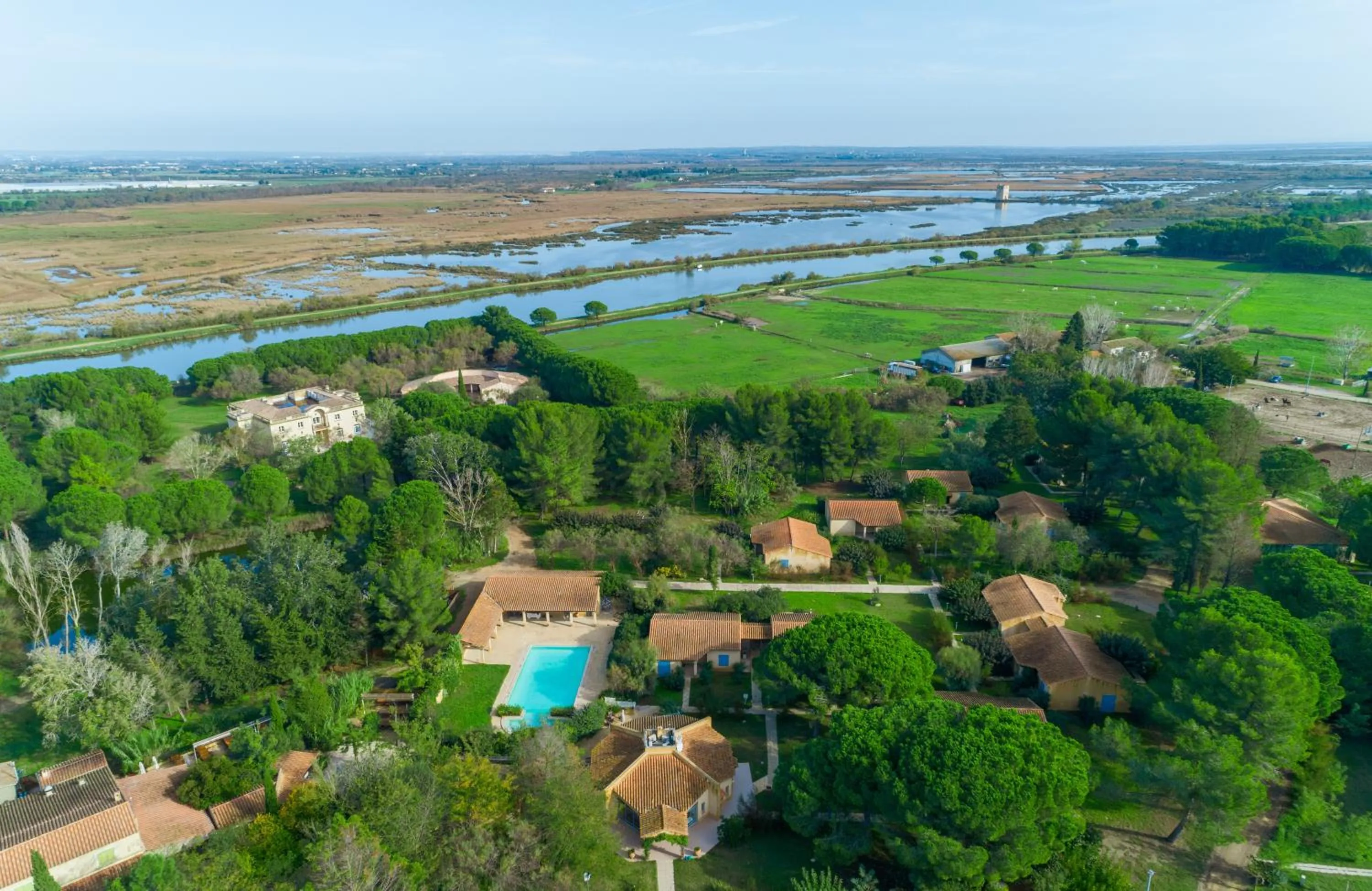 Bird's eye view in Le Mas Des Sables