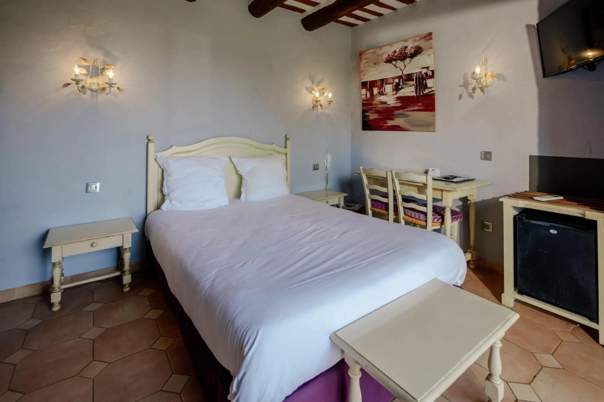 View (from property/room), Bed in Le Mas Des Sables