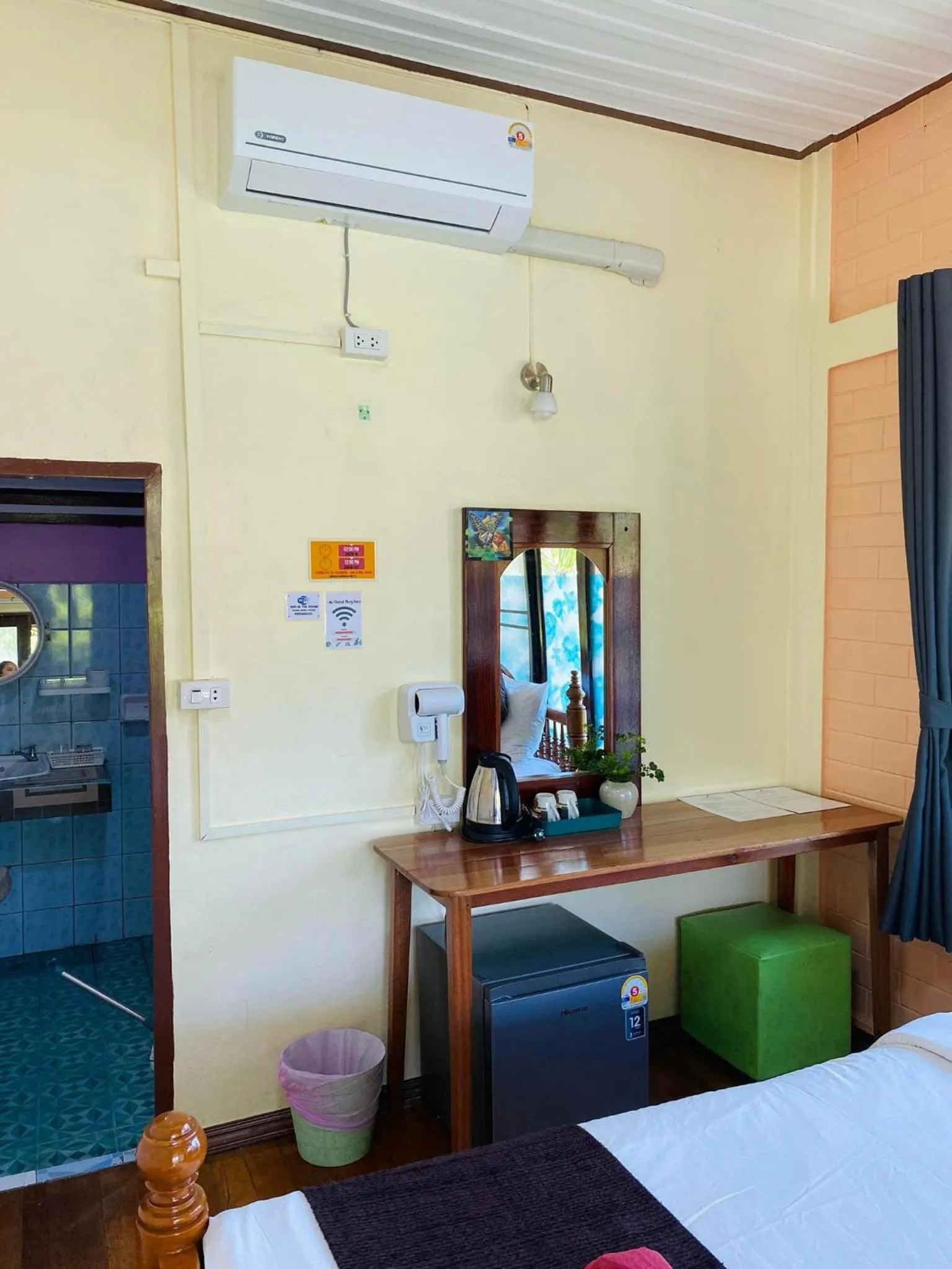 Bed in Khao Sok Nung House