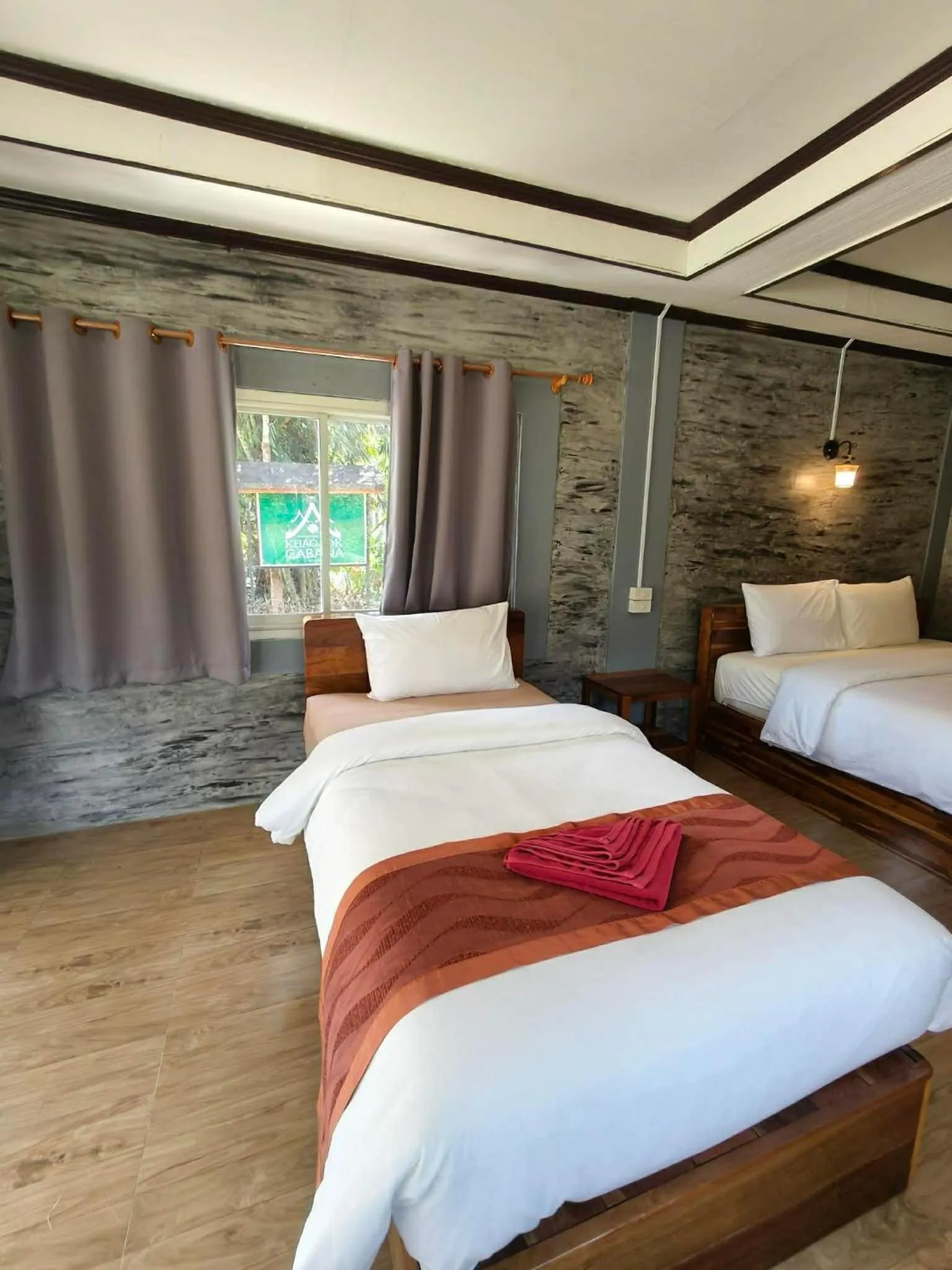 Bed in Khao Sok Nung House