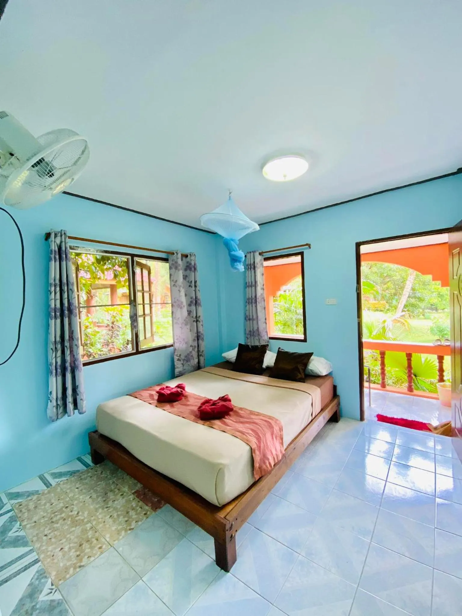 Bed in Khao Sok Nung House