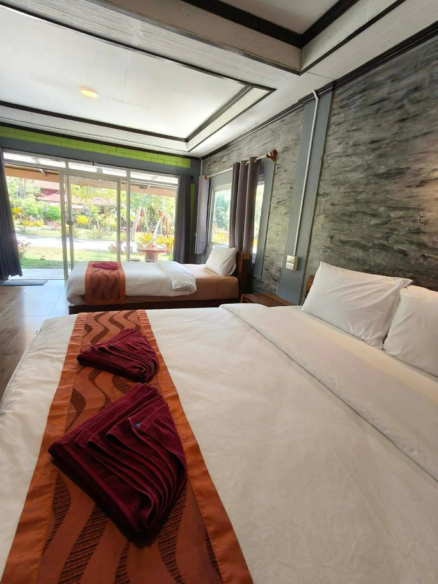 Bed in Khao Sok Nung House