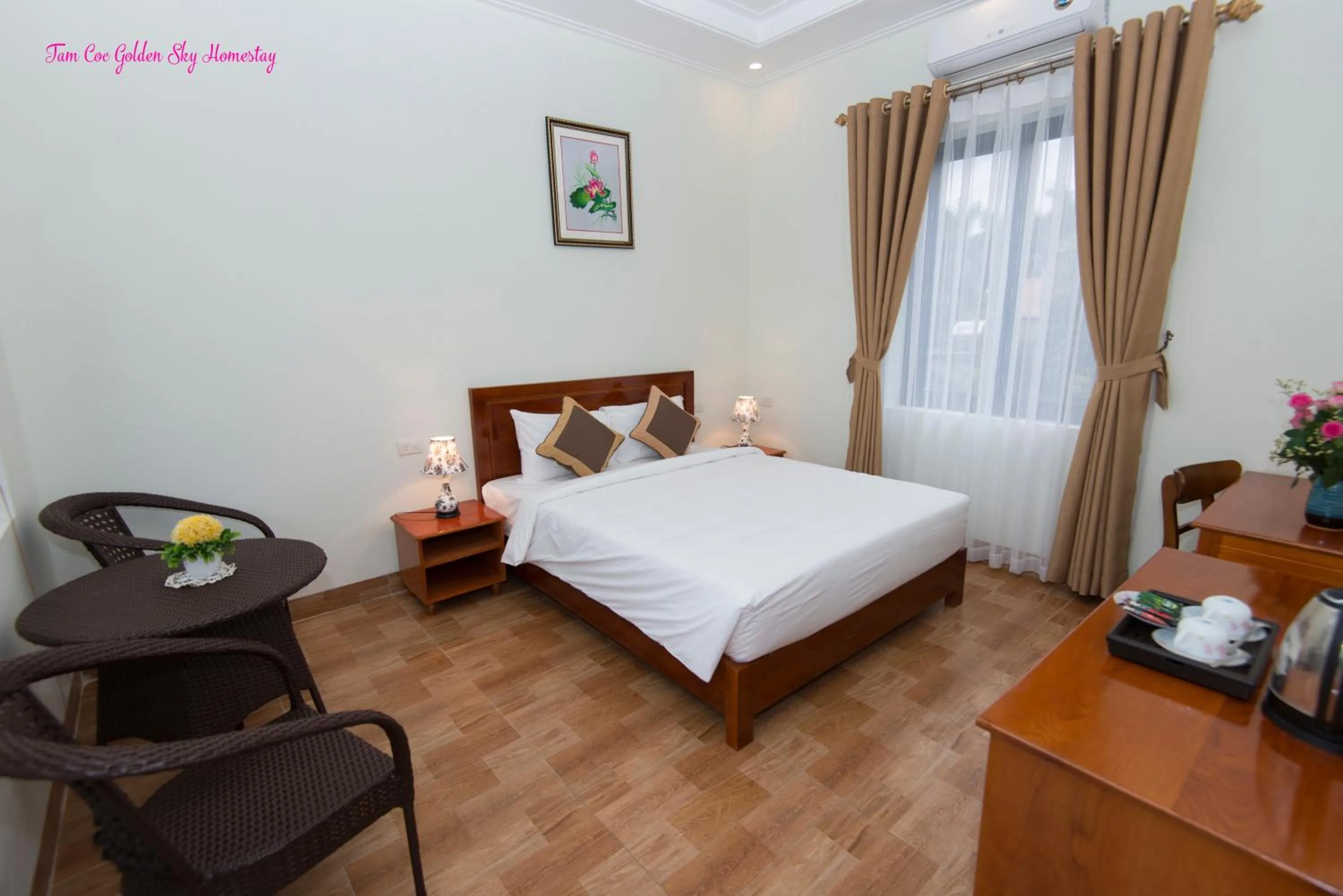 Photo of the whole room, Bed in Tam Coc Golden Sky Homestay