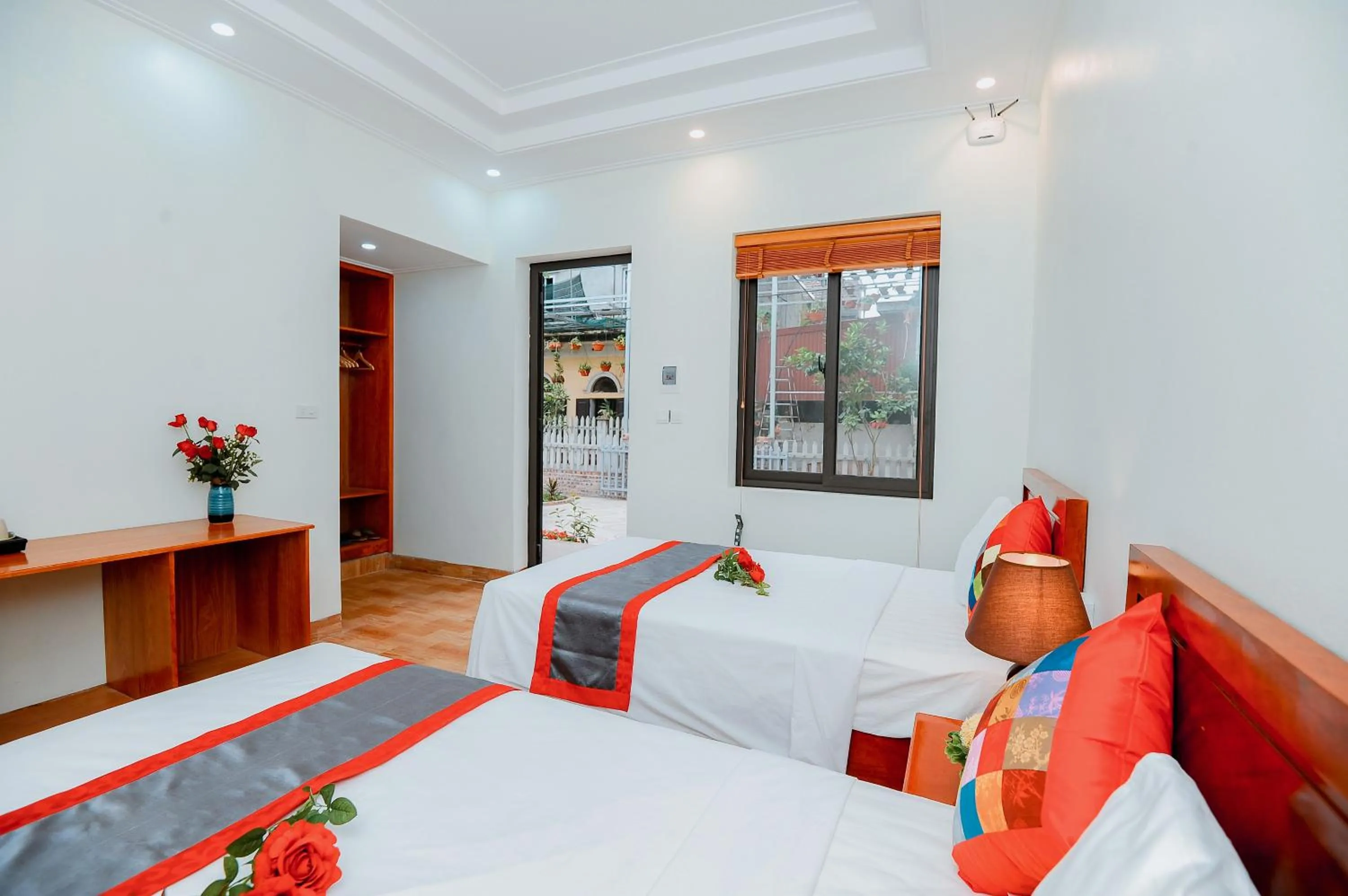 Bed in Tam Coc Golden Sky Homestay