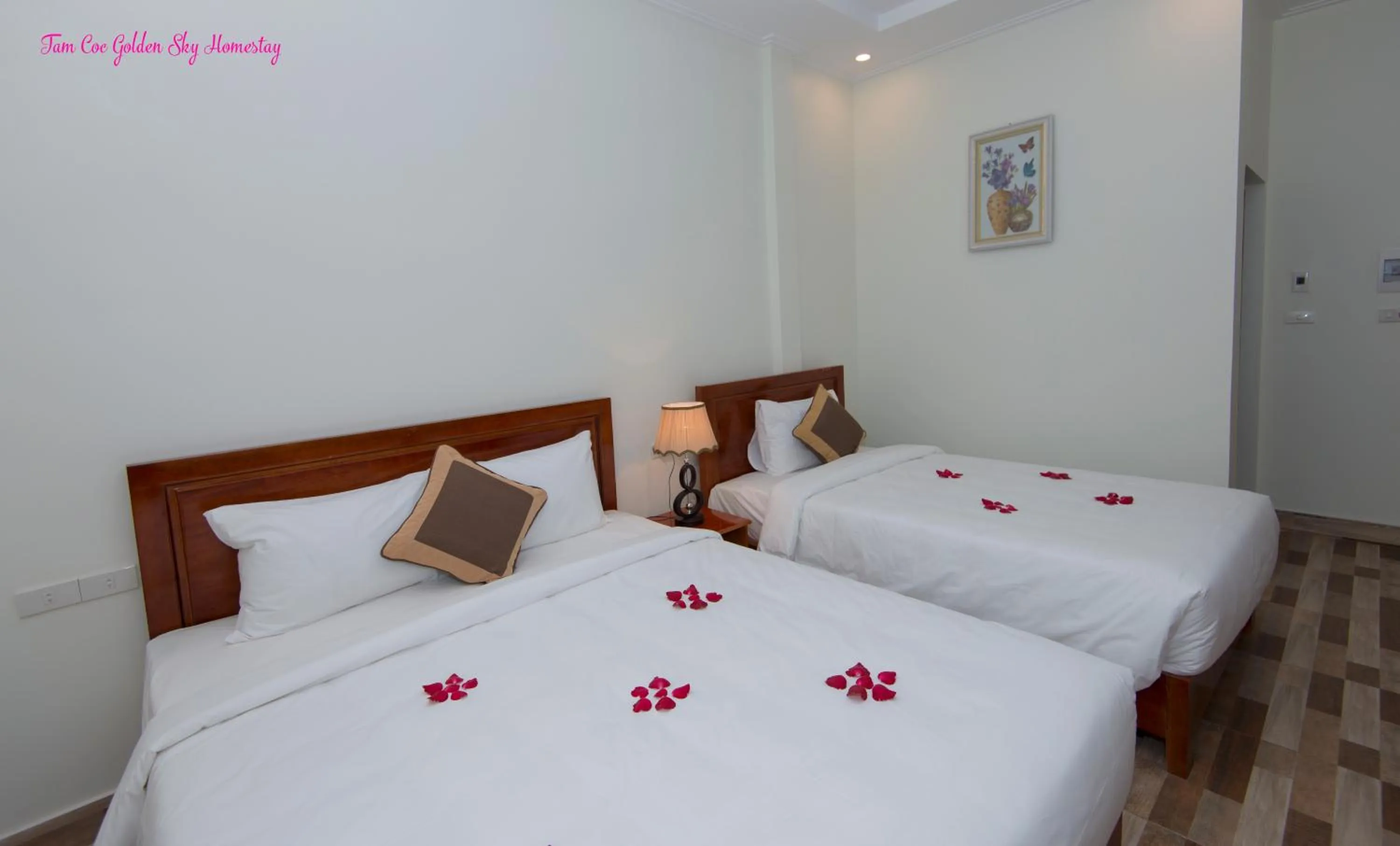 Bed in Tam Coc Golden Sky Homestay