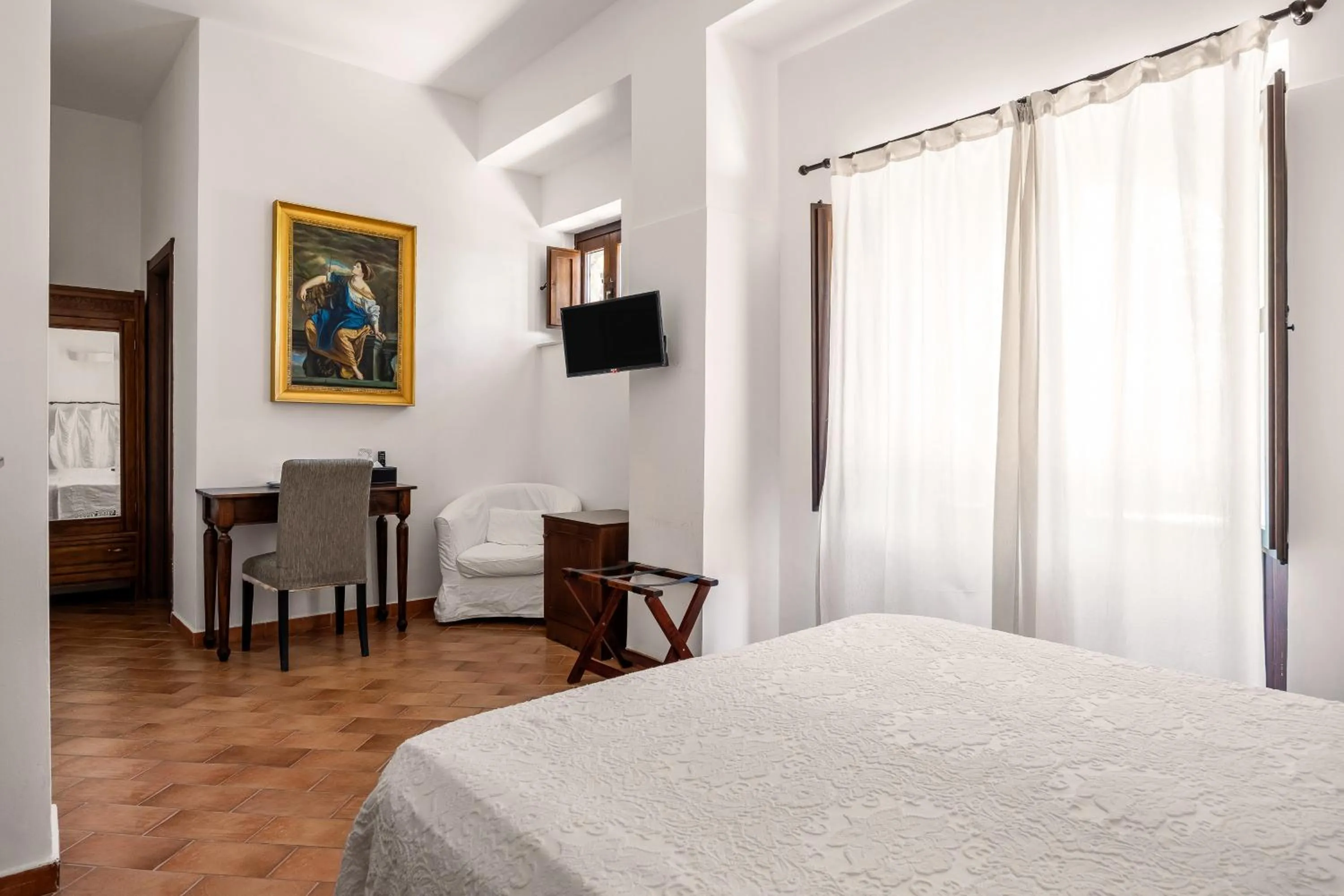 Bed in Villa Trigona