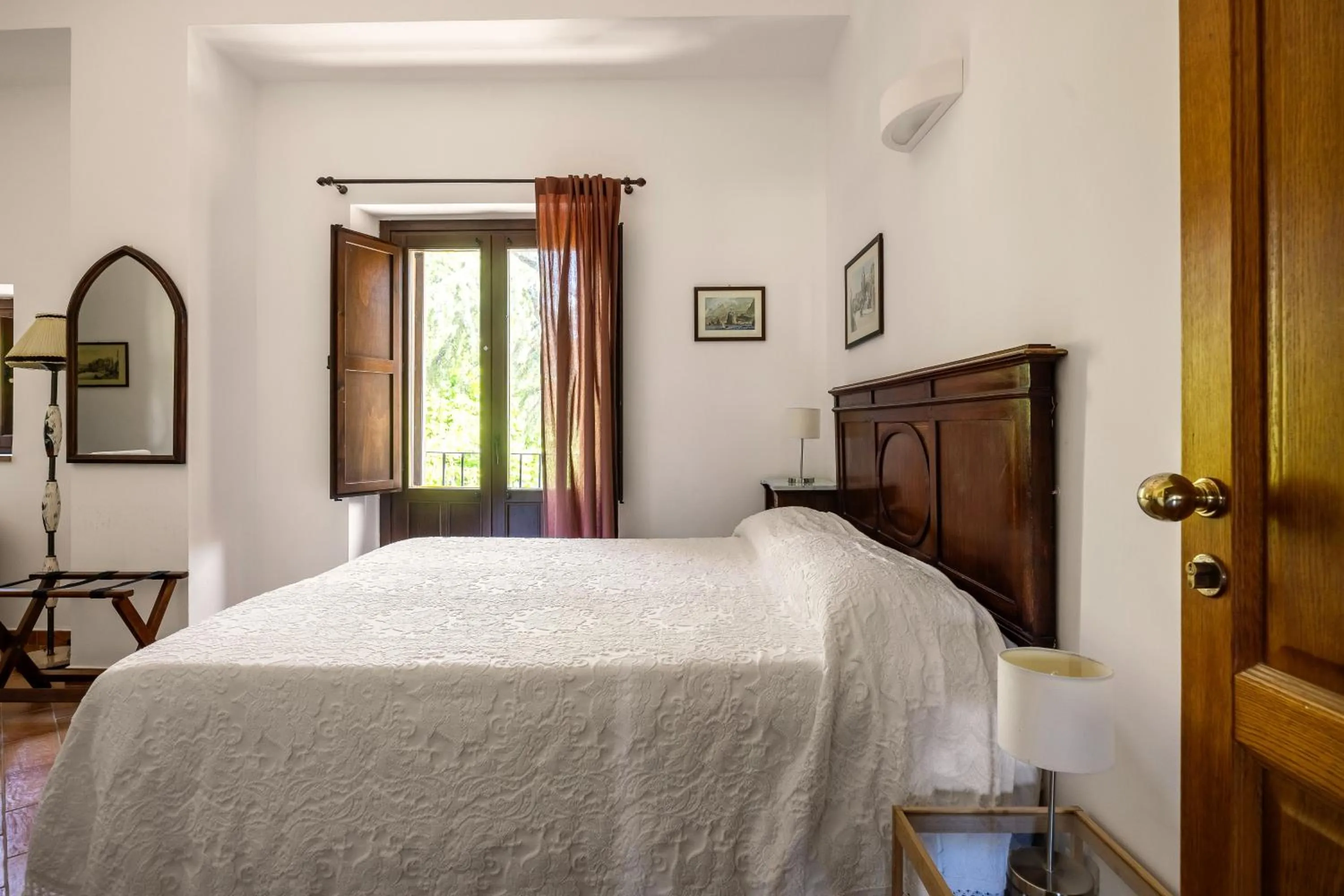 Bed in Villa Trigona