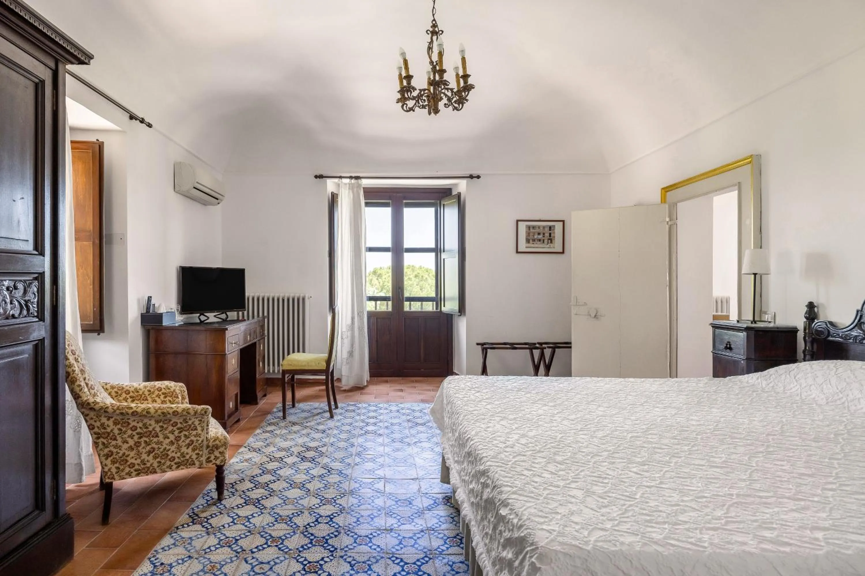 Bed in Villa Trigona