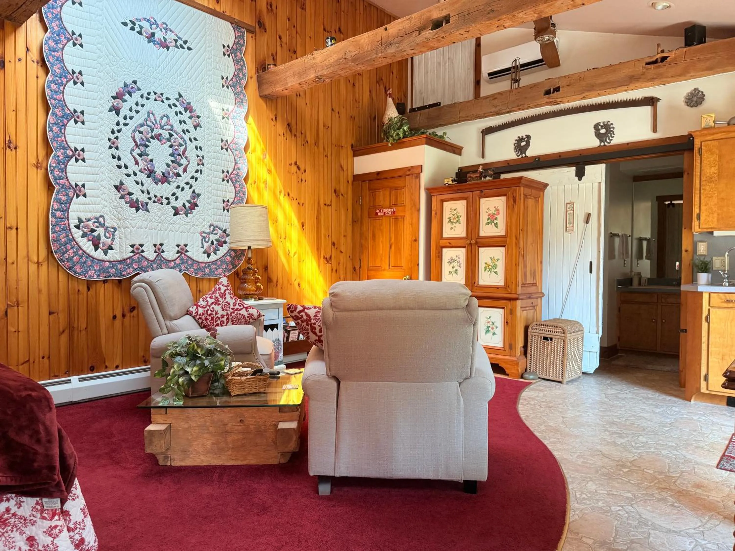 Seating area in HIllside Farm B & B