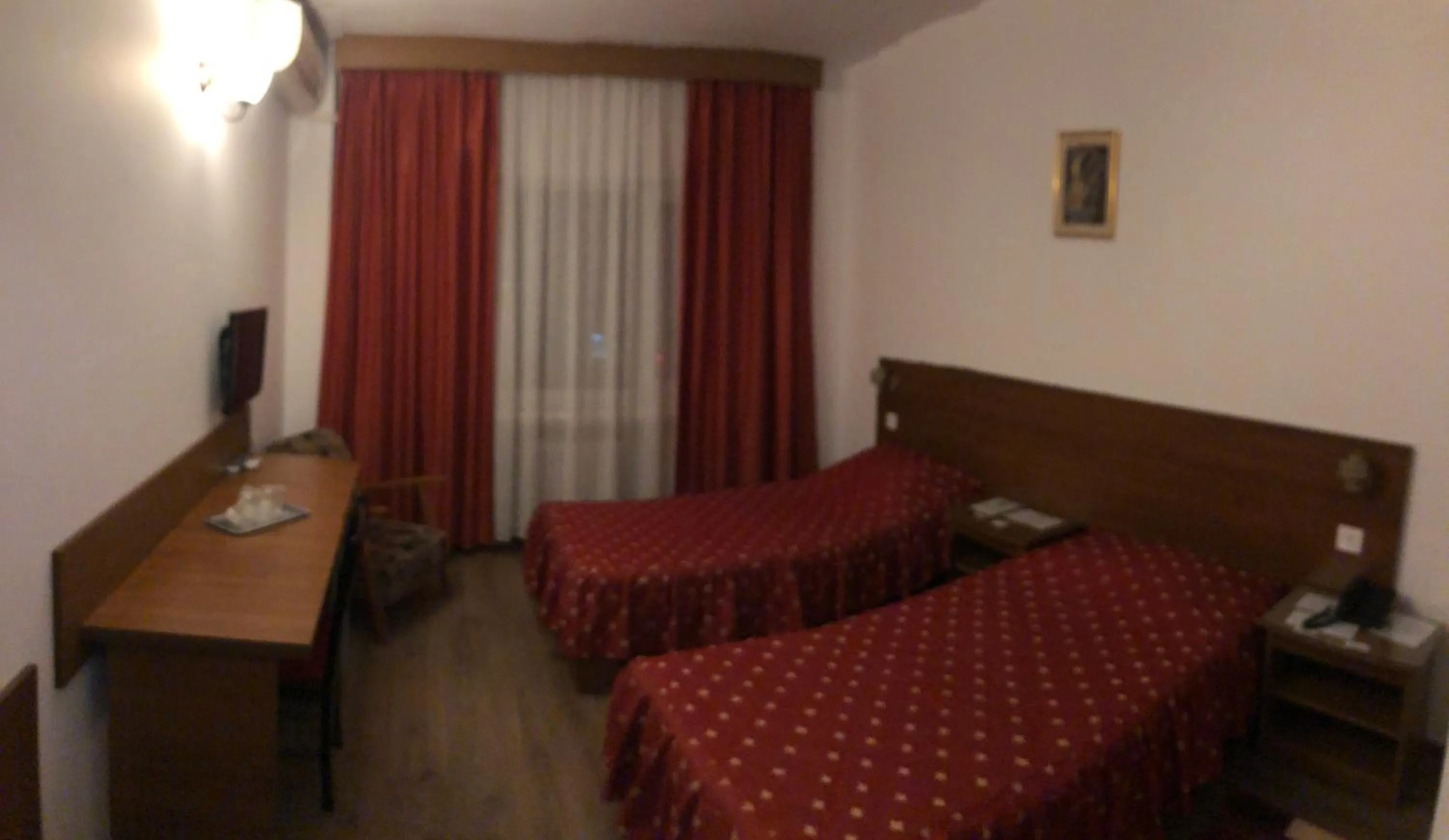 Bed in Hotel Moldova