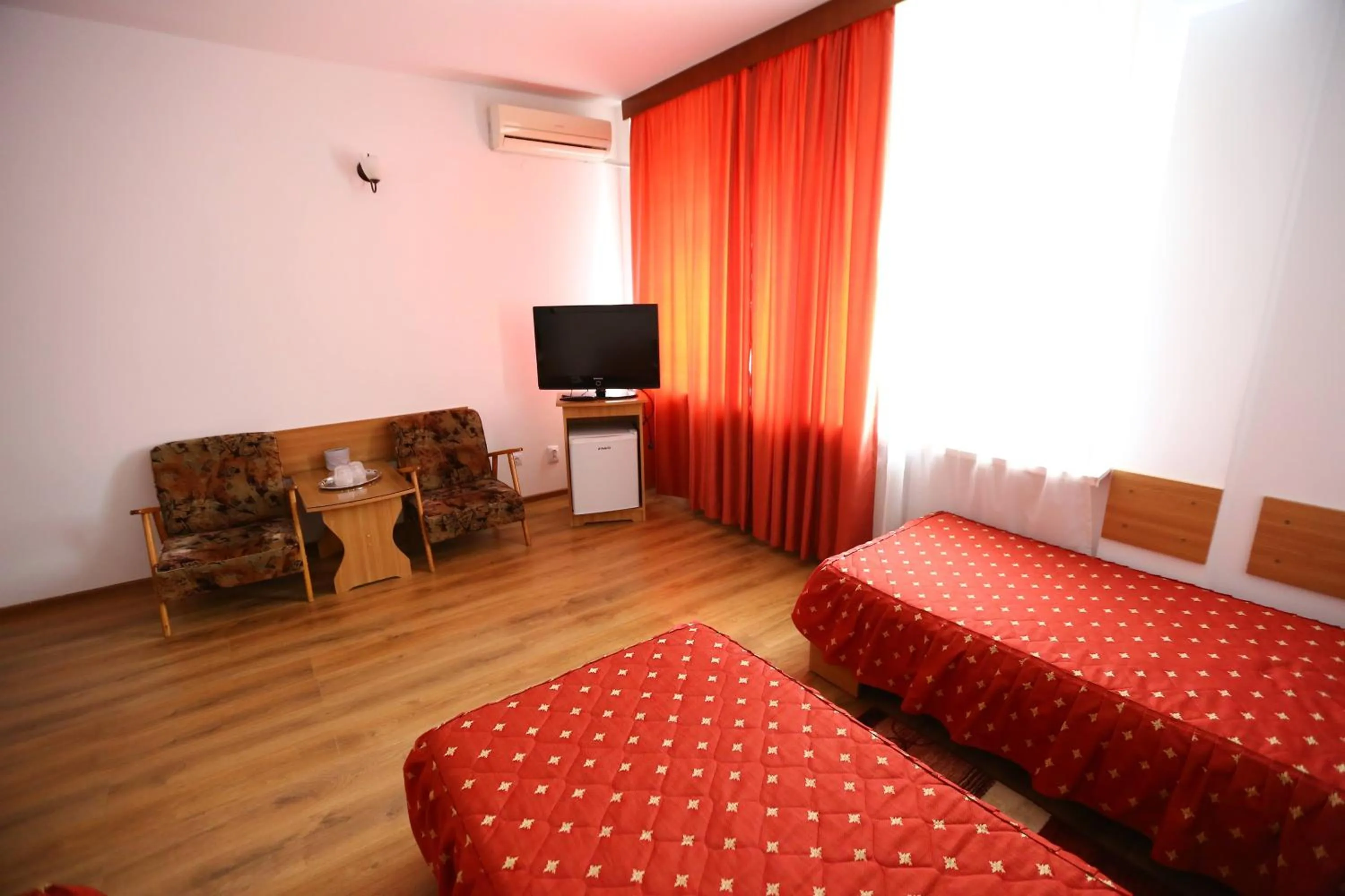 Bed in Hotel Moldova