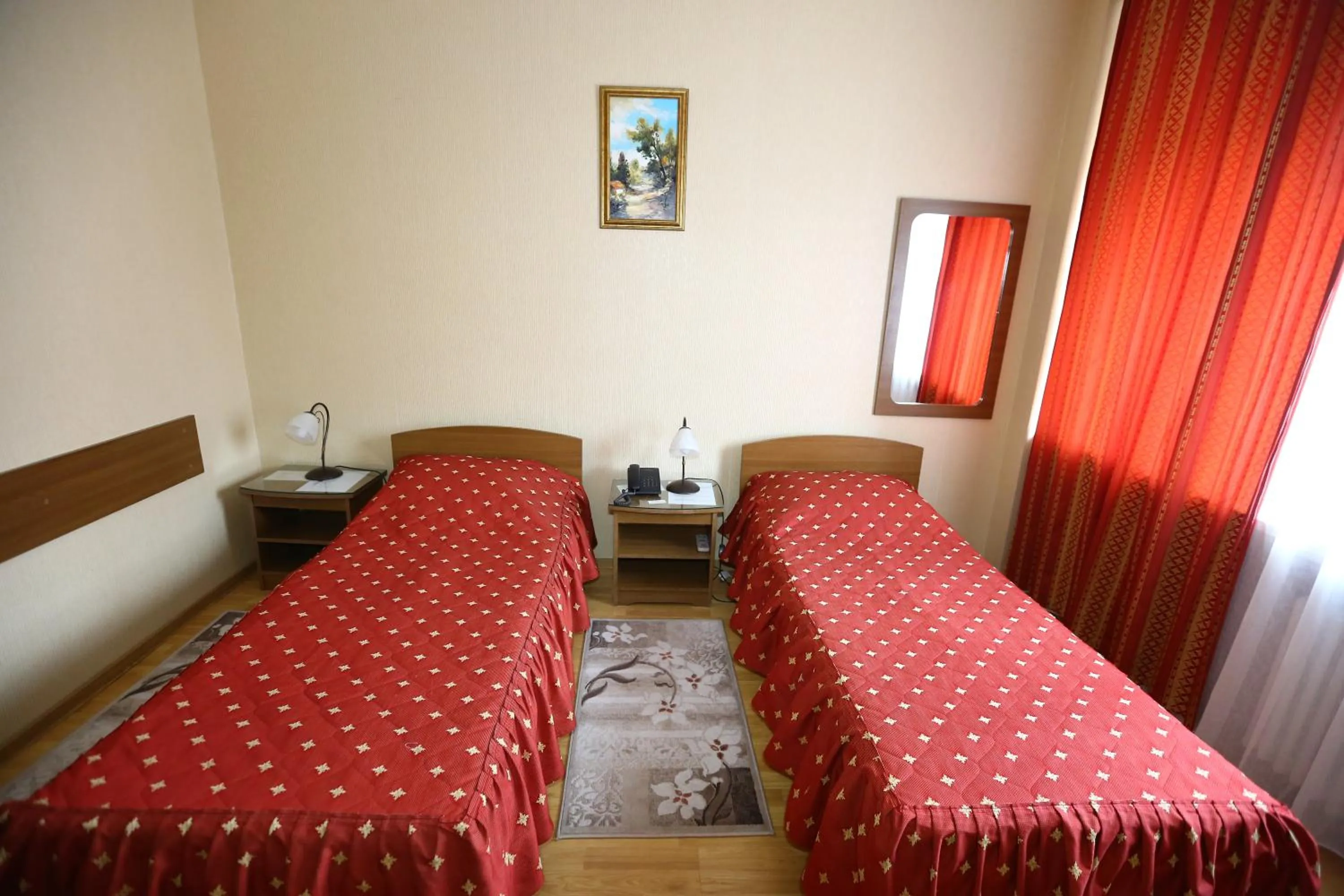 Bed in Hotel Moldova