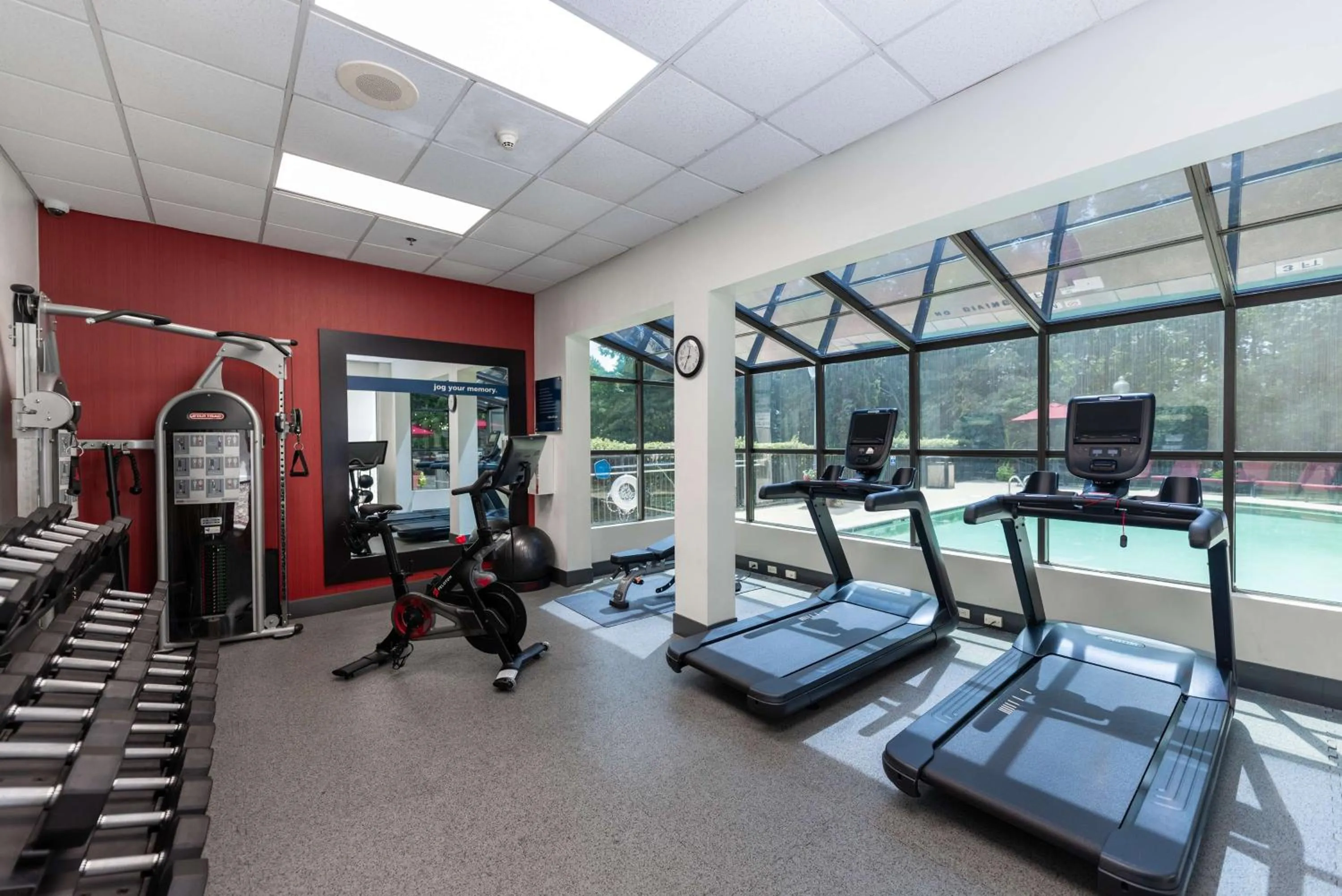 Fitness centre/facilities in Hampton Inn & Suites Raleigh Cary Lenovo Center