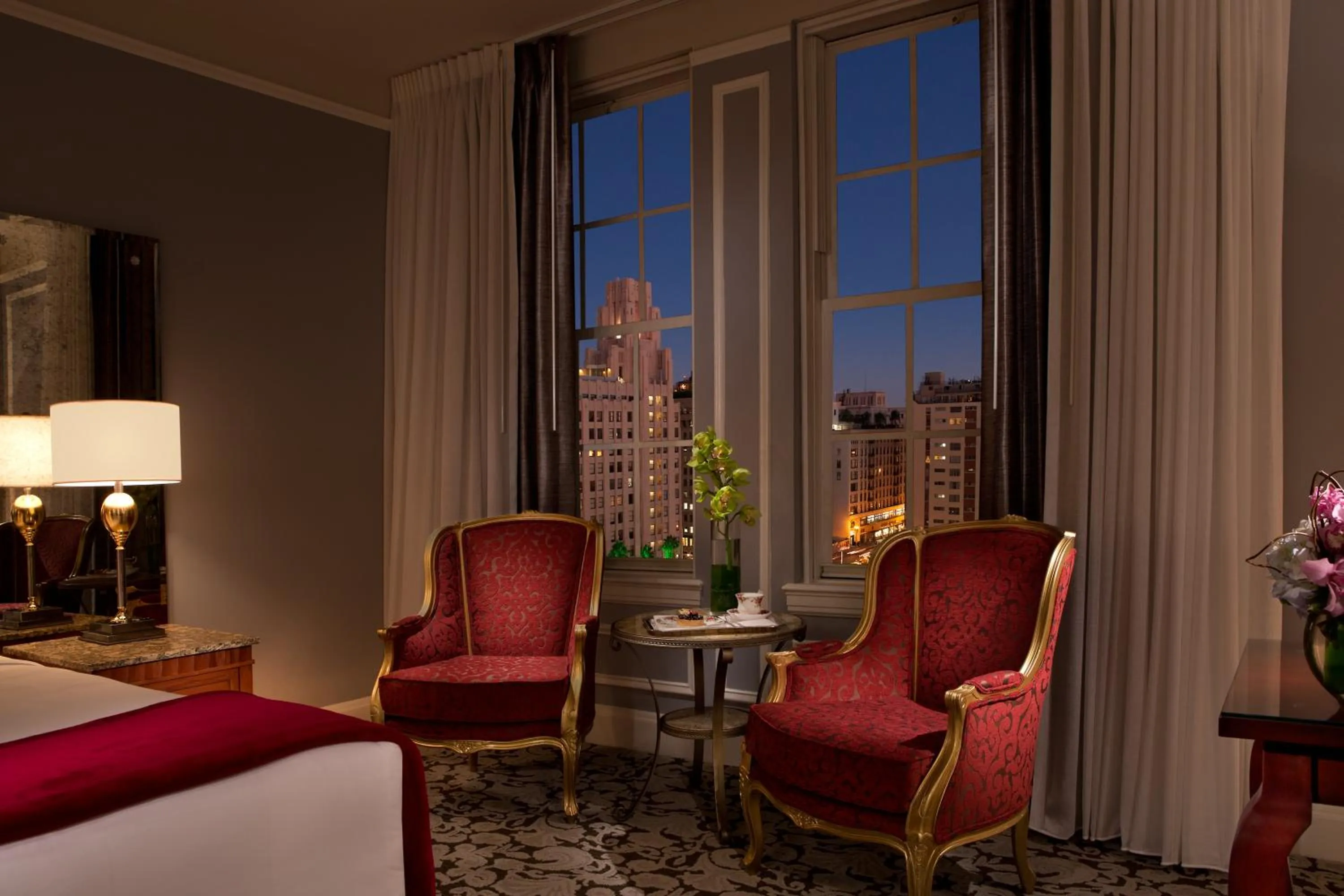 Seating area in The Biltmore Los Angeles