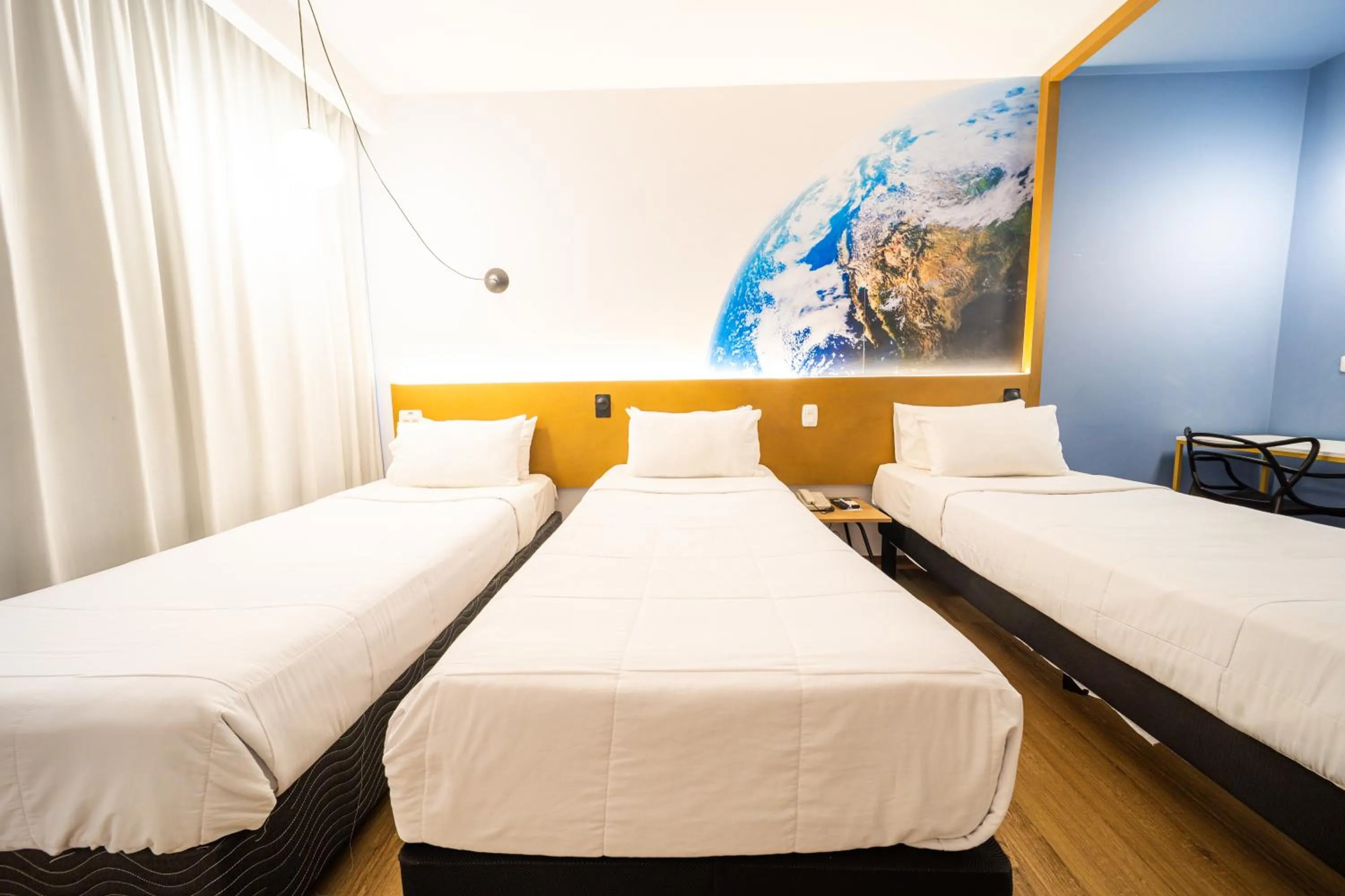 Bedroom, Bed in Hotel Euro Suite Curitiba Batel By Nacional Inn