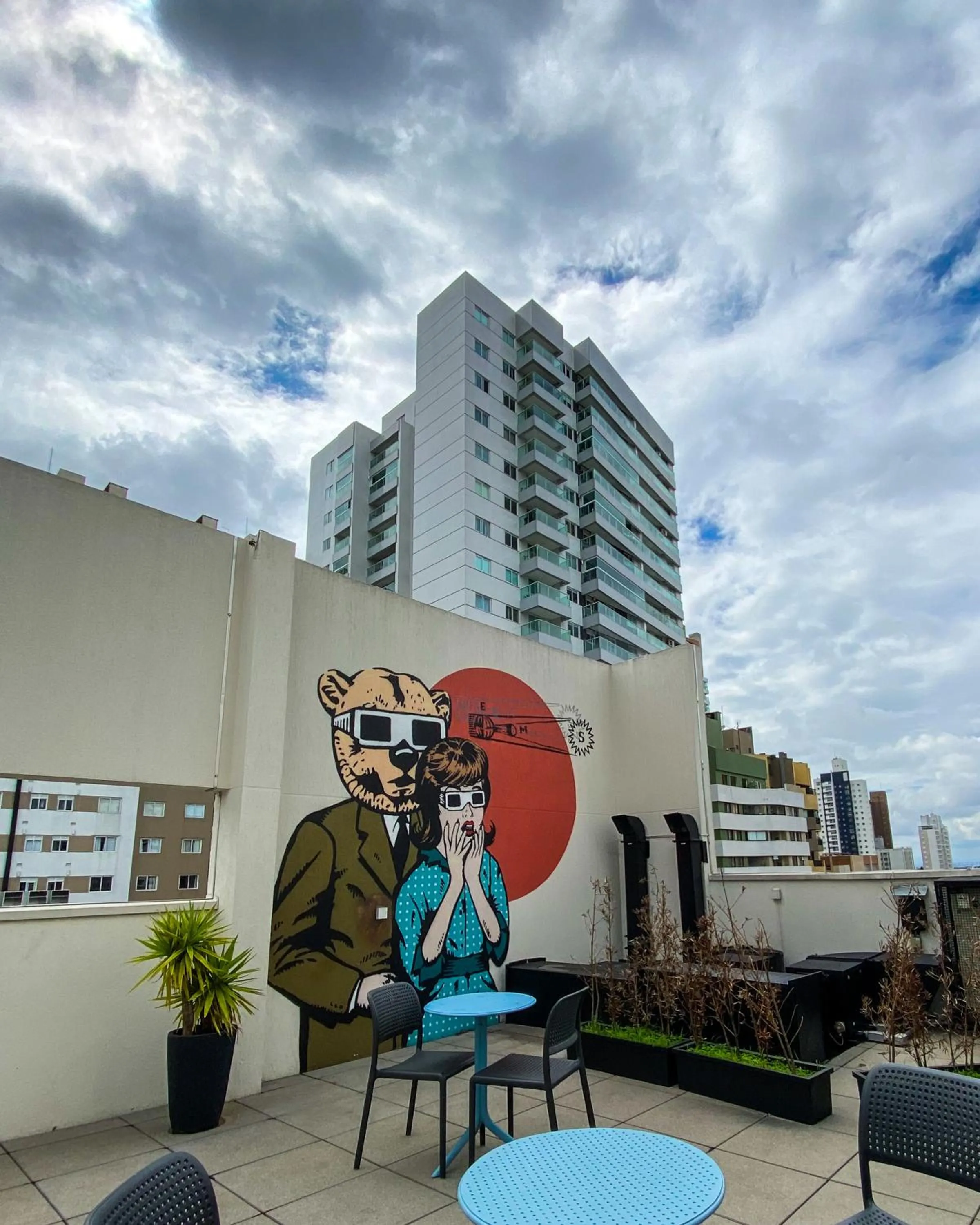 Balcony/Terrace in Hotel Euro Suite Curitiba Batel By Nacional Inn